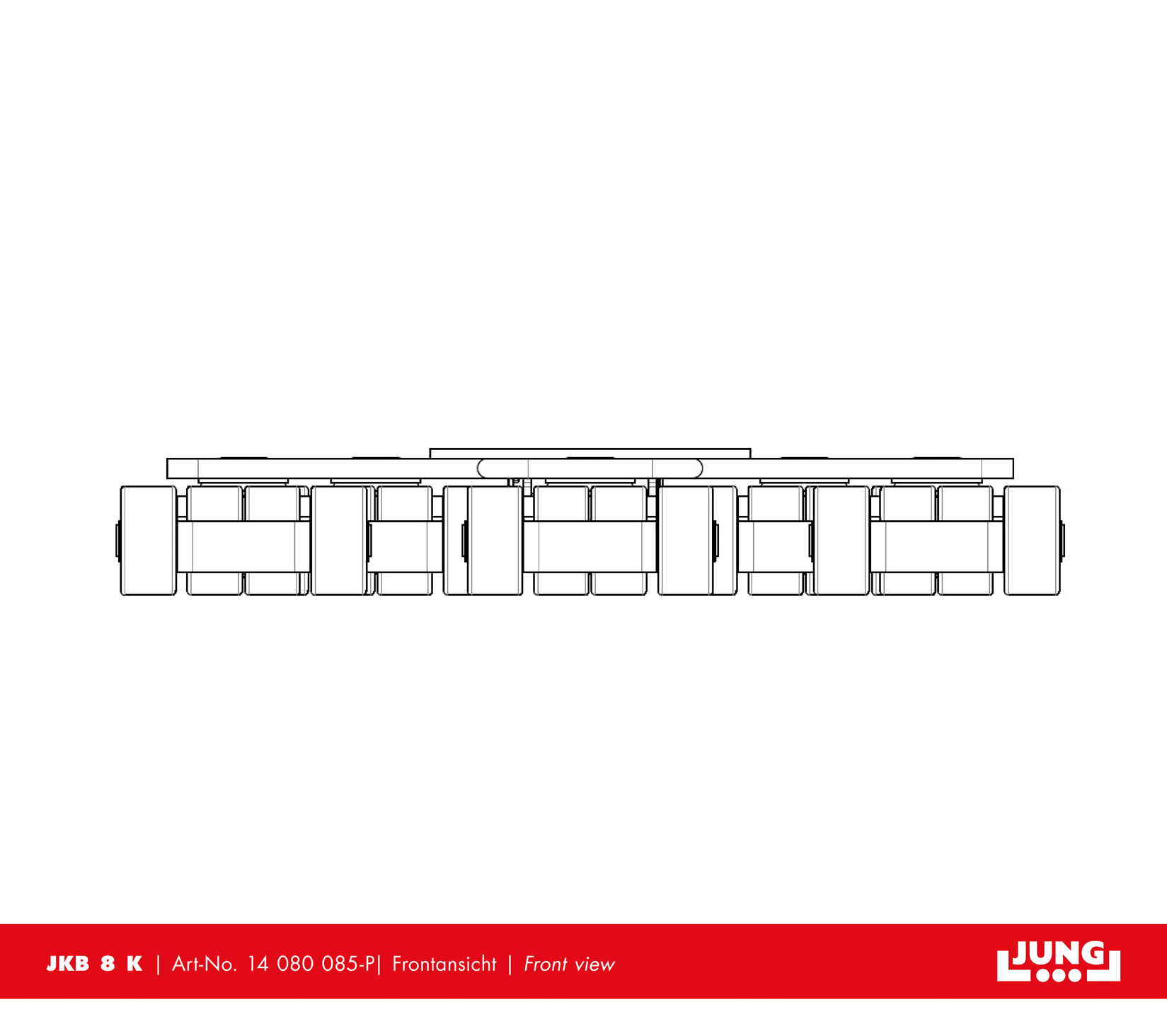 Revolving transport trolley JKB 8 K Set with JUWAthan