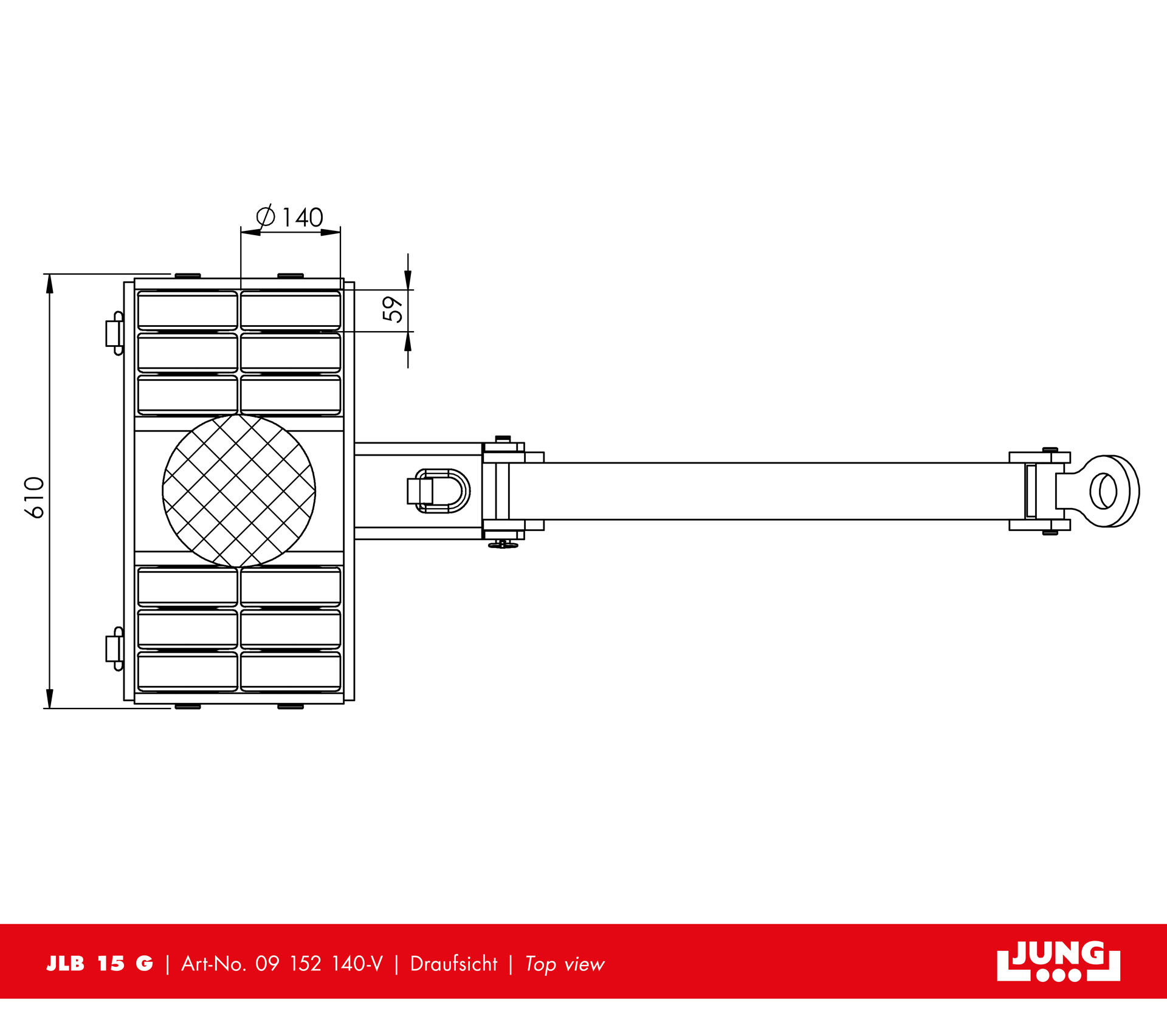 Steerable trolley JLB 15 G