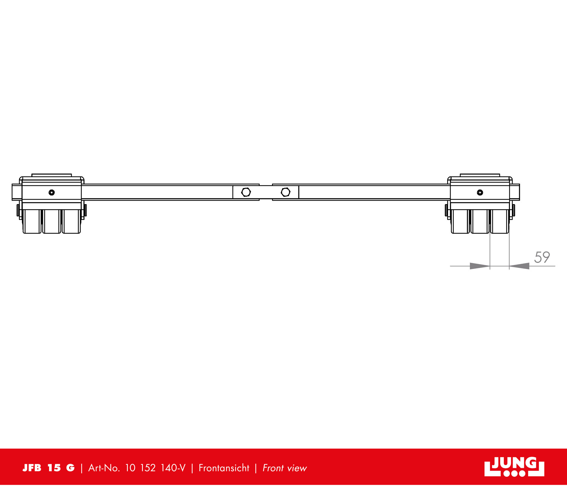 Adjustable trolley JFB 15 G