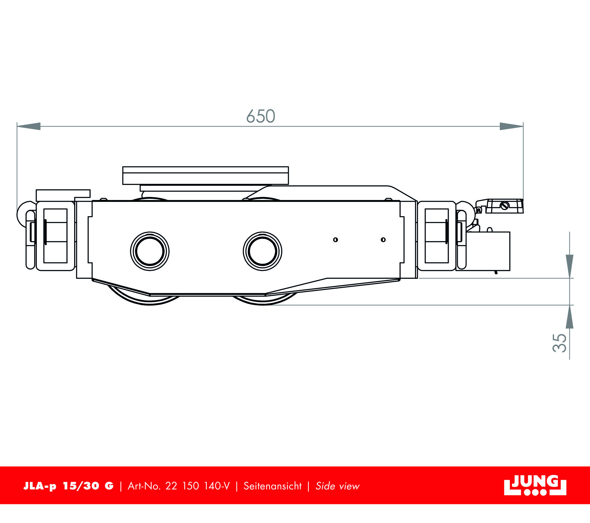 Transport trolley JLA-p 15/30 G