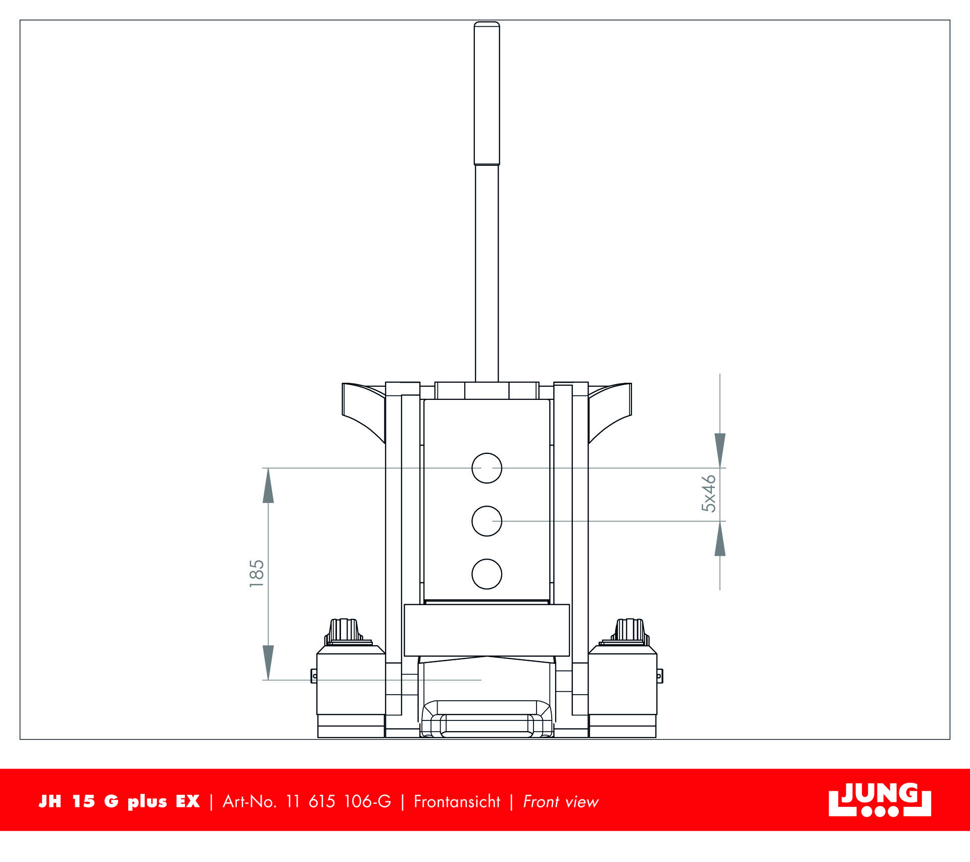 Hydraulic jack JH 15 G plus EX