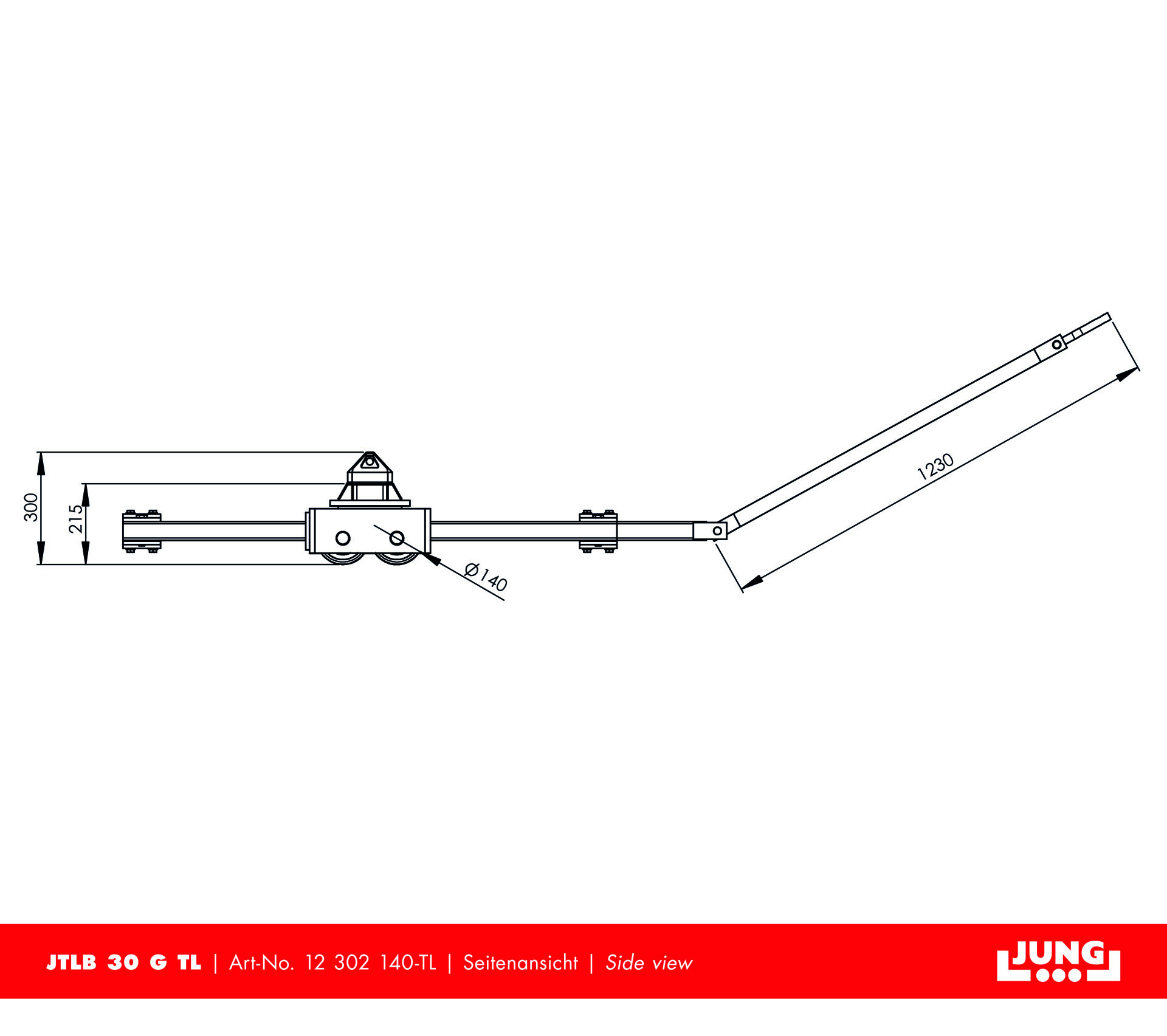 Container trolley JTLB 30 G Twistlock