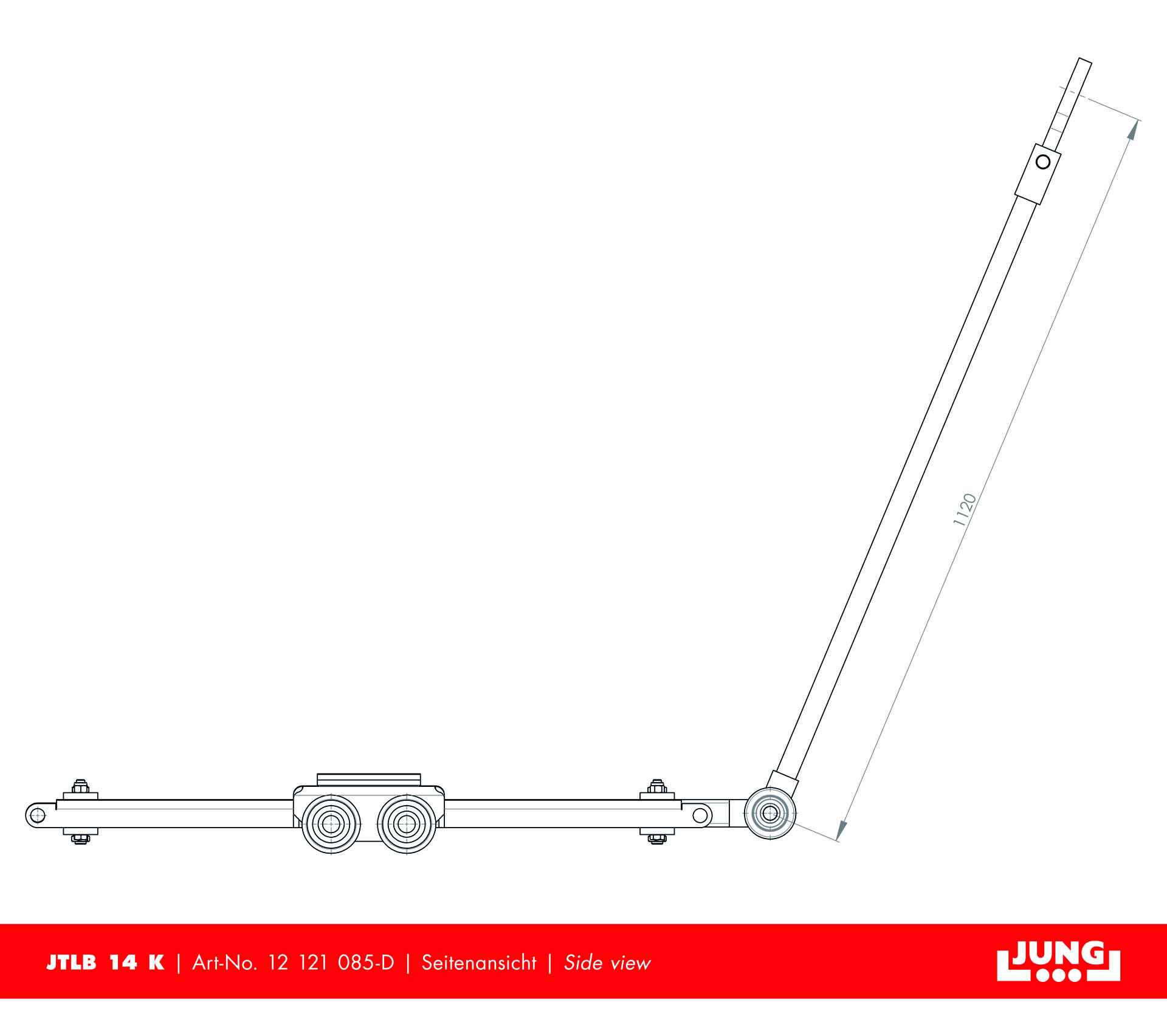 Tandem trolley JTLB 14 K