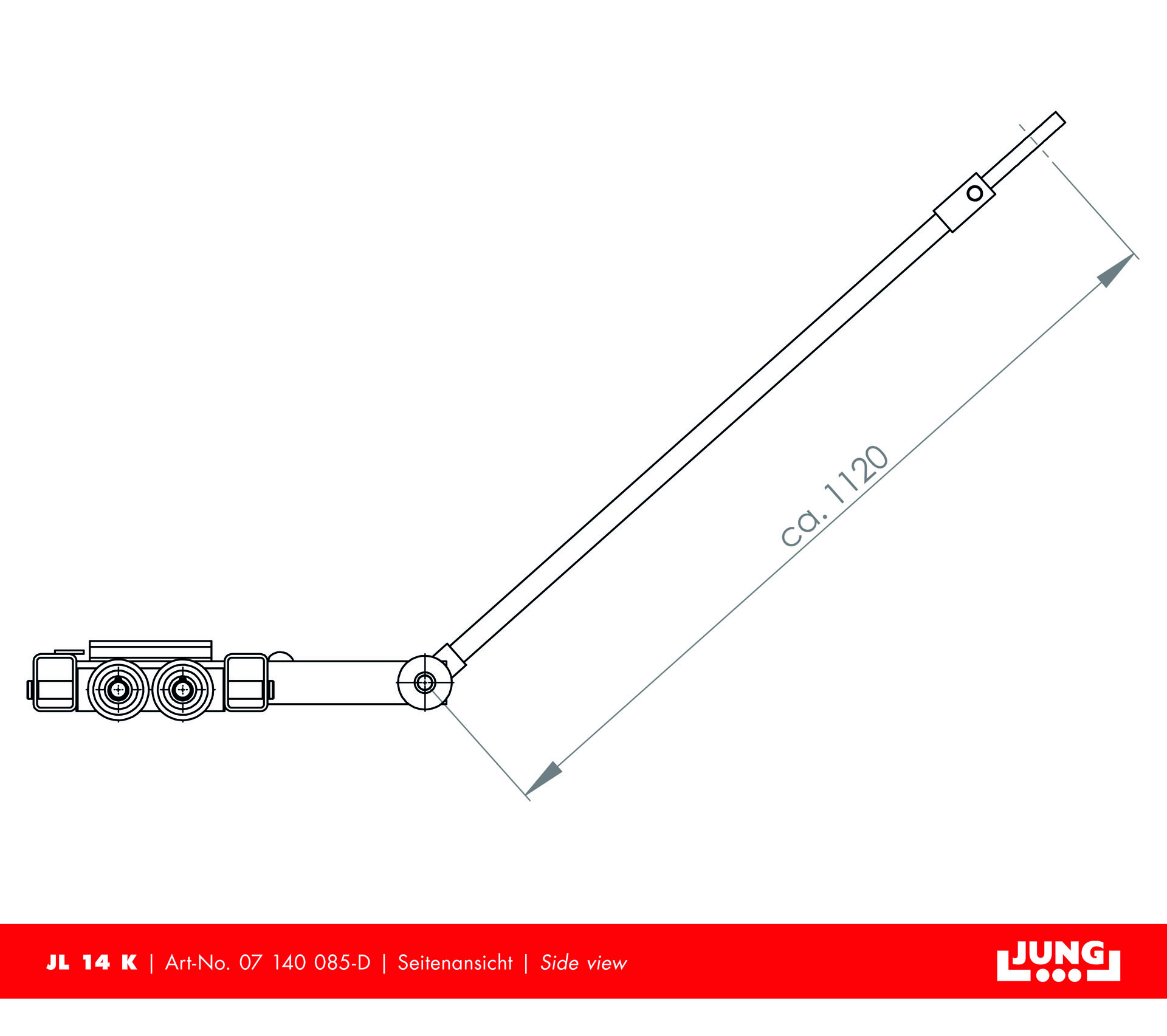 Steerable trolley JL 14 K Professional