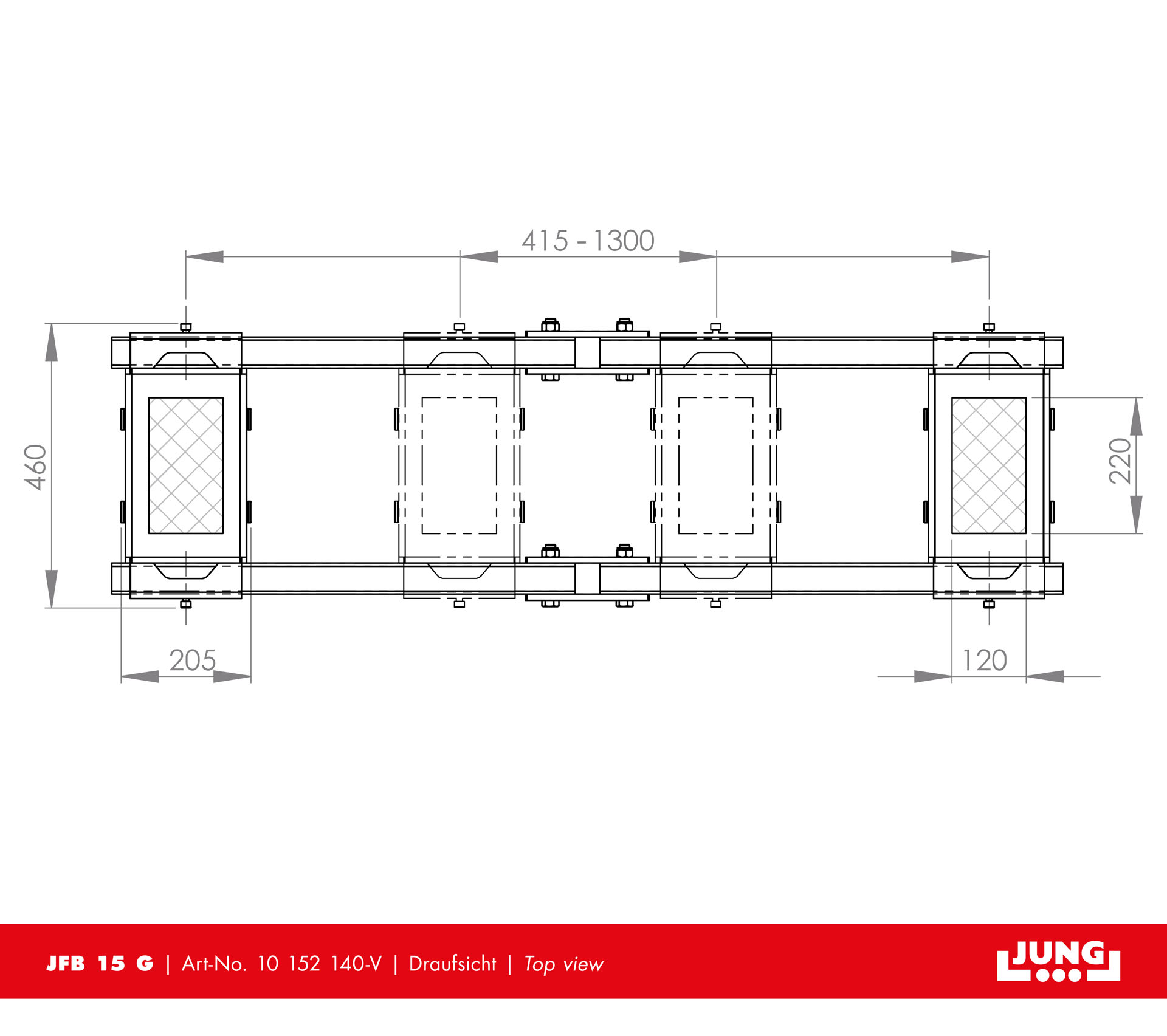 Adjustable trolley JFB 15 G