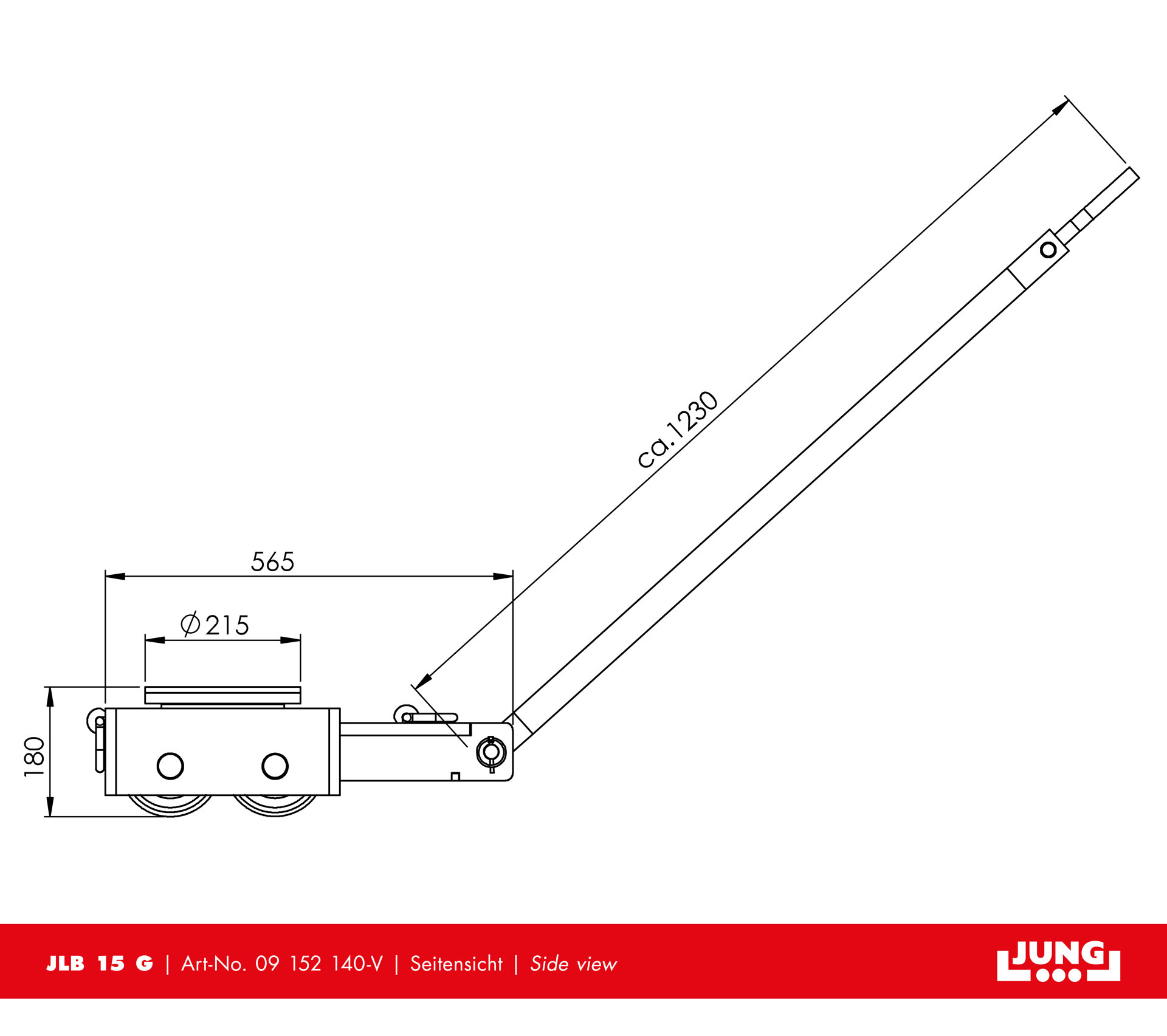 Steerable trolley JLB 15 G