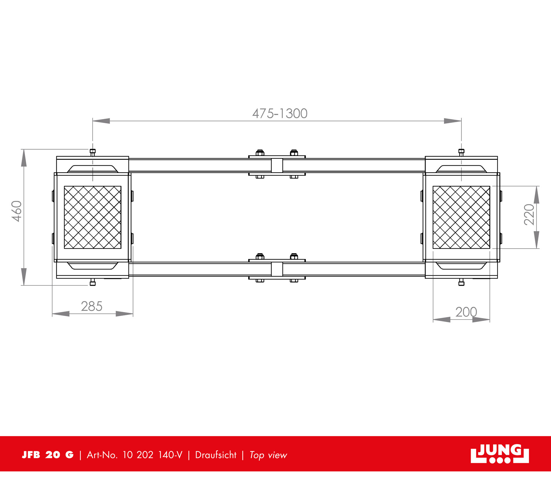 Adjustable trolley JFB 20 G