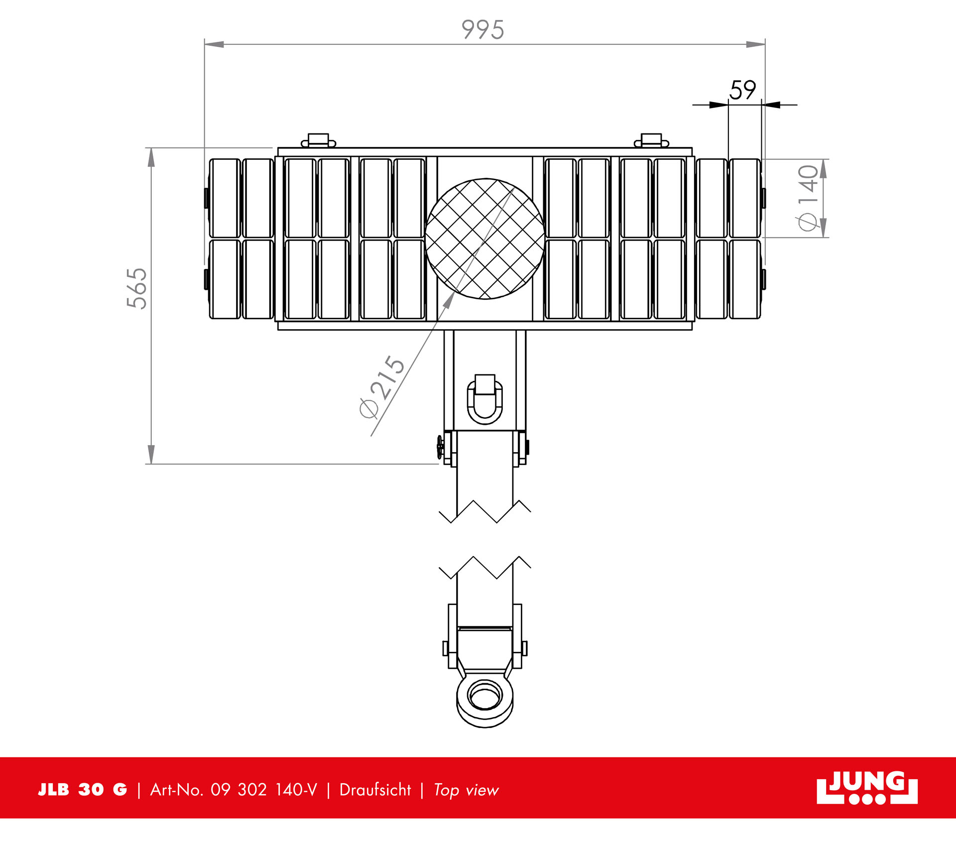 Steerable trolley JLB 30 G