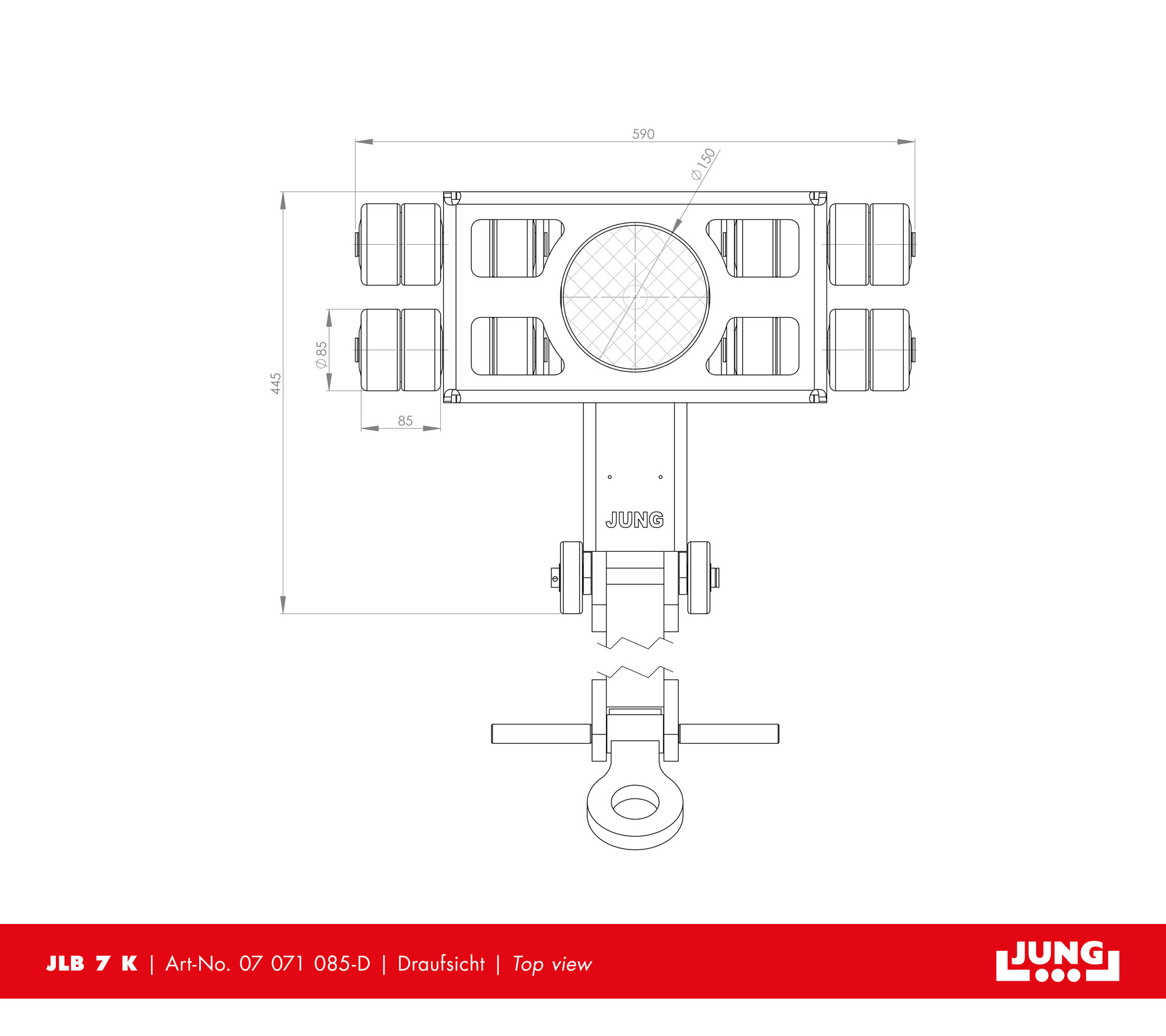 Steerable trolley JLB 7 K Professional