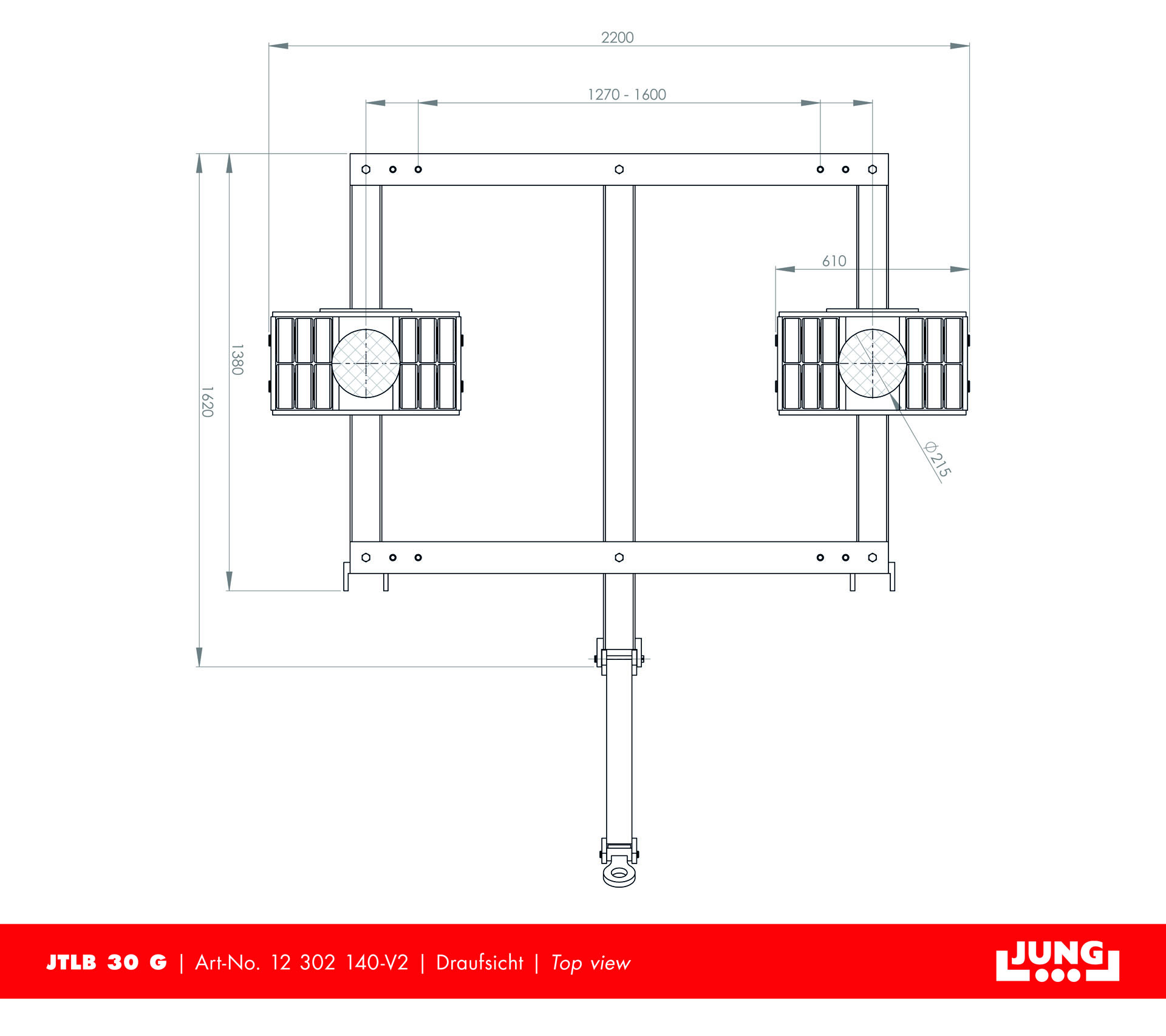 Tandem trolley JTLB 30 G