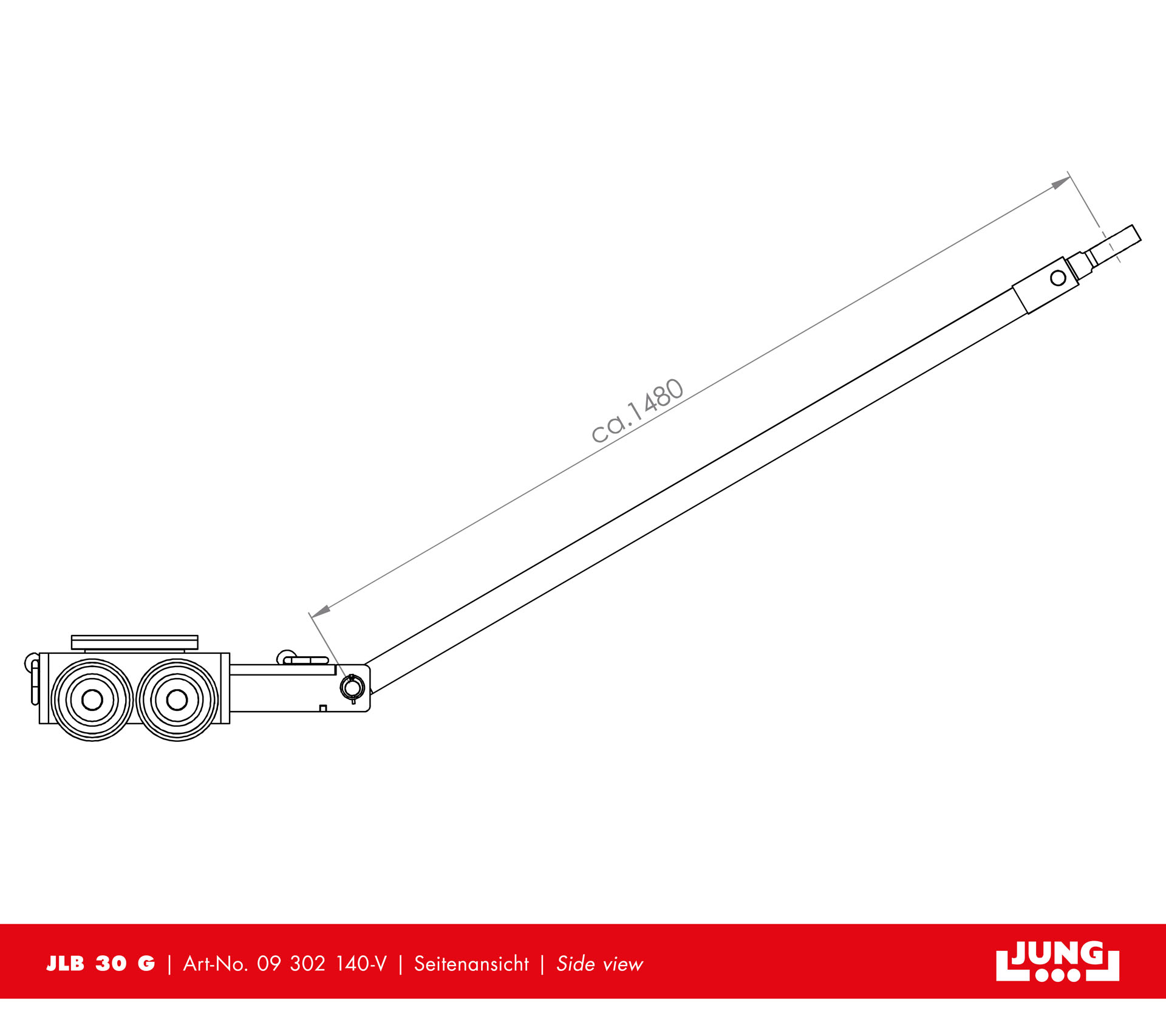 Steerable trolley JLB 30 G