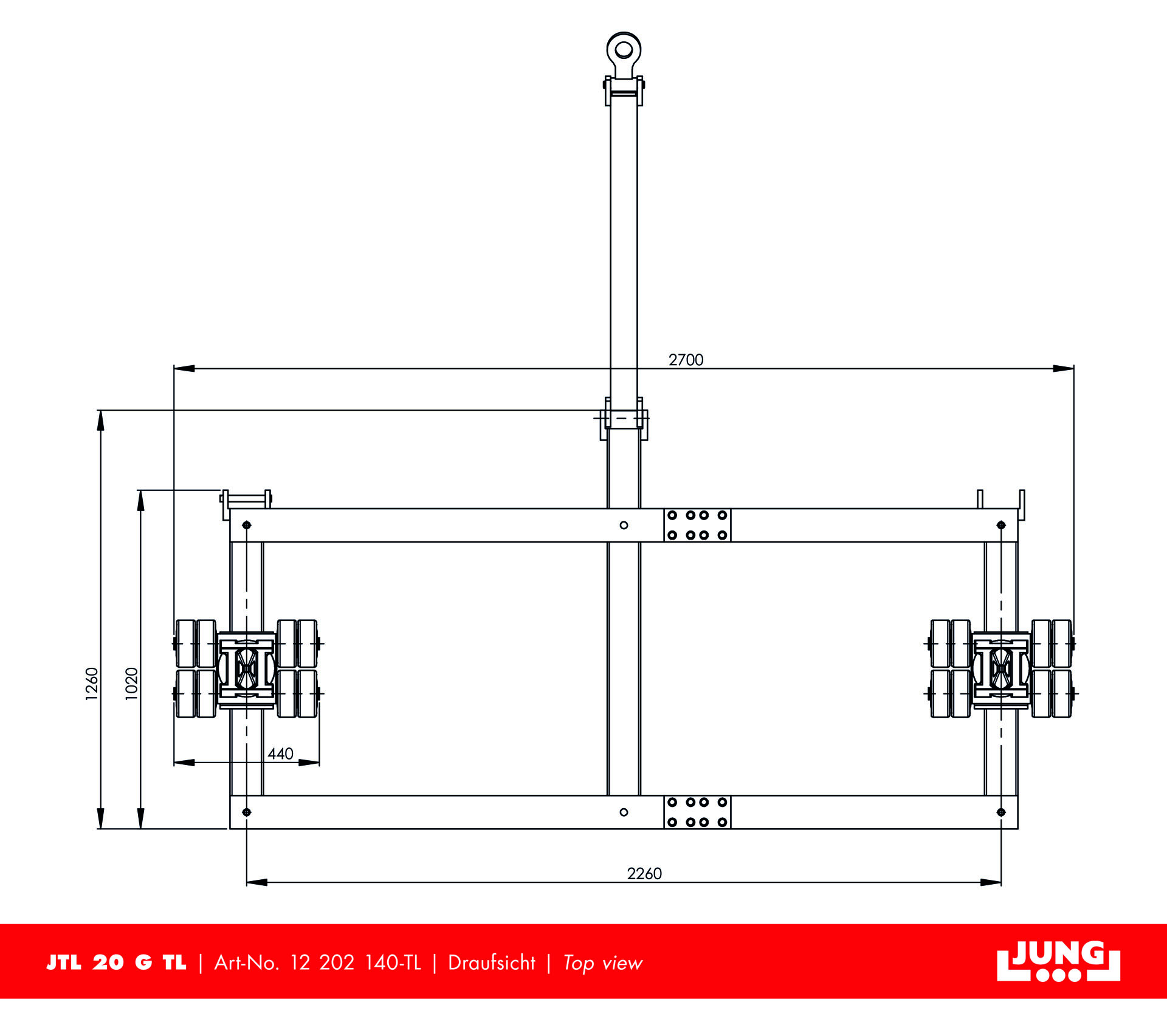 Containerfahrwerk JTL 20 G Twistlock