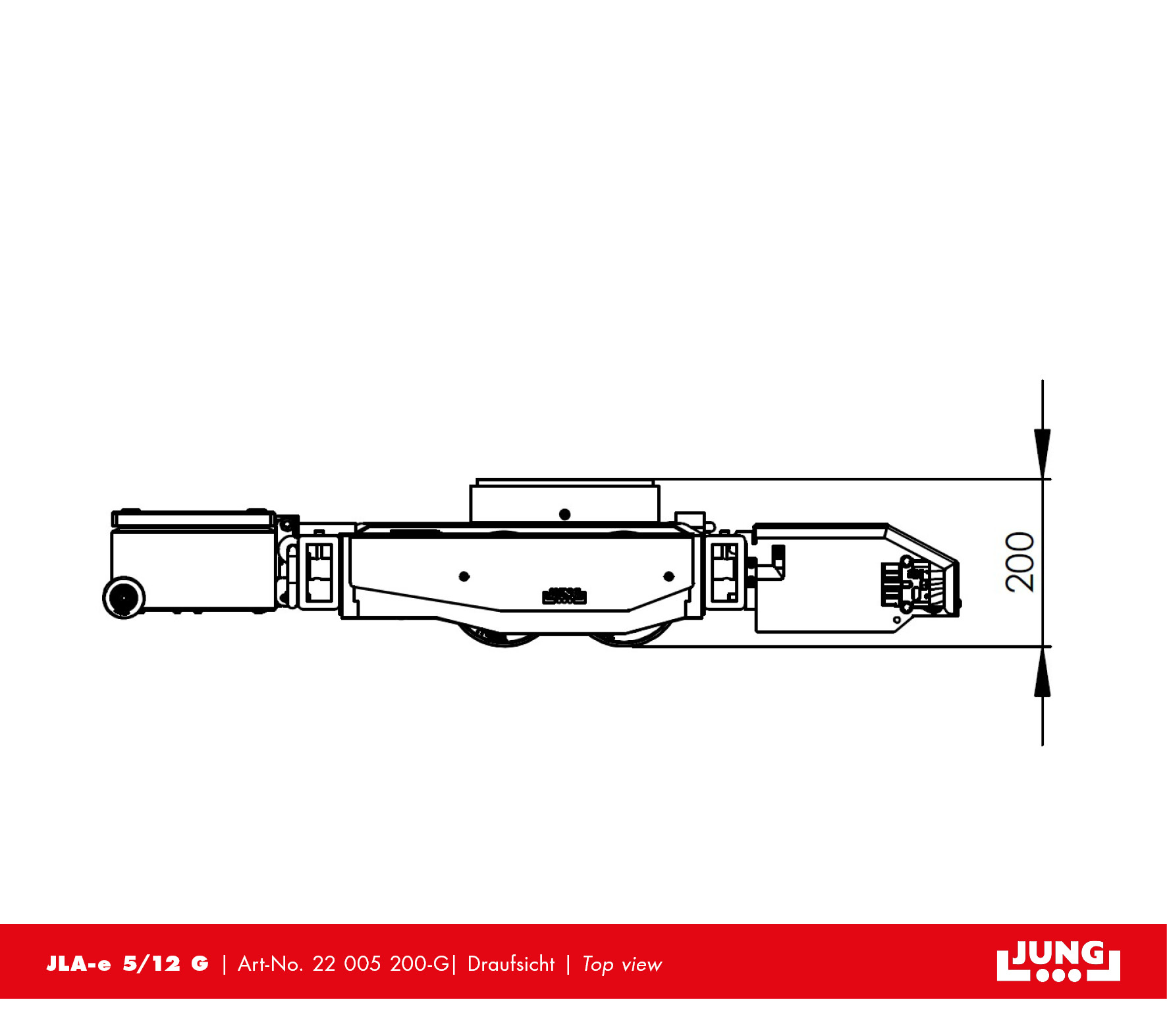 Fahrwerk JLA-e 15/30 G mit Hub facelift