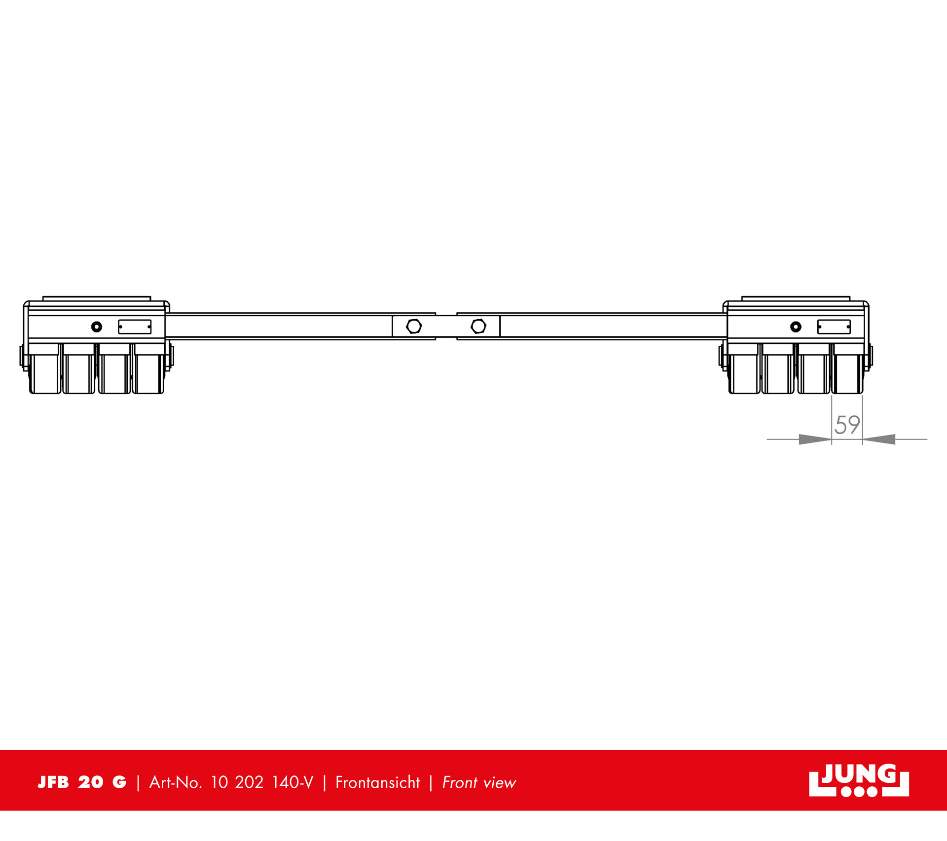 Adjustable trolley JFB 20 G