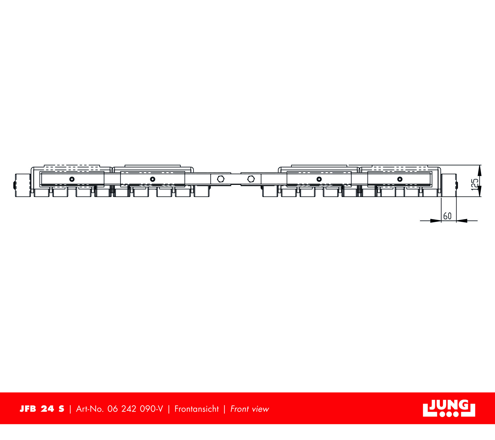 Adjustable trolley JFB 24 S with JUWAthan