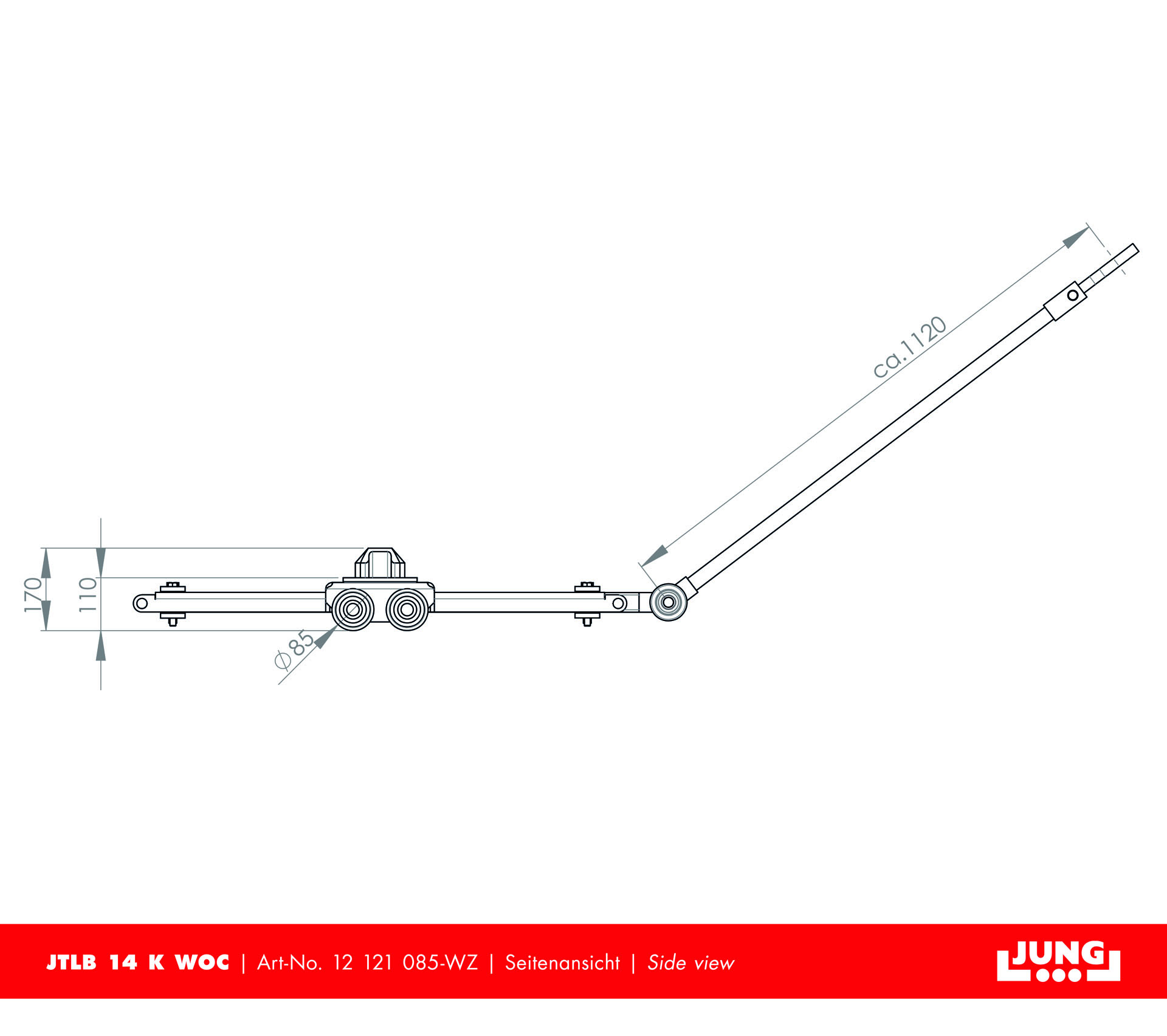 Containerfahrwerk JTLB 14 K Weld-on Cone