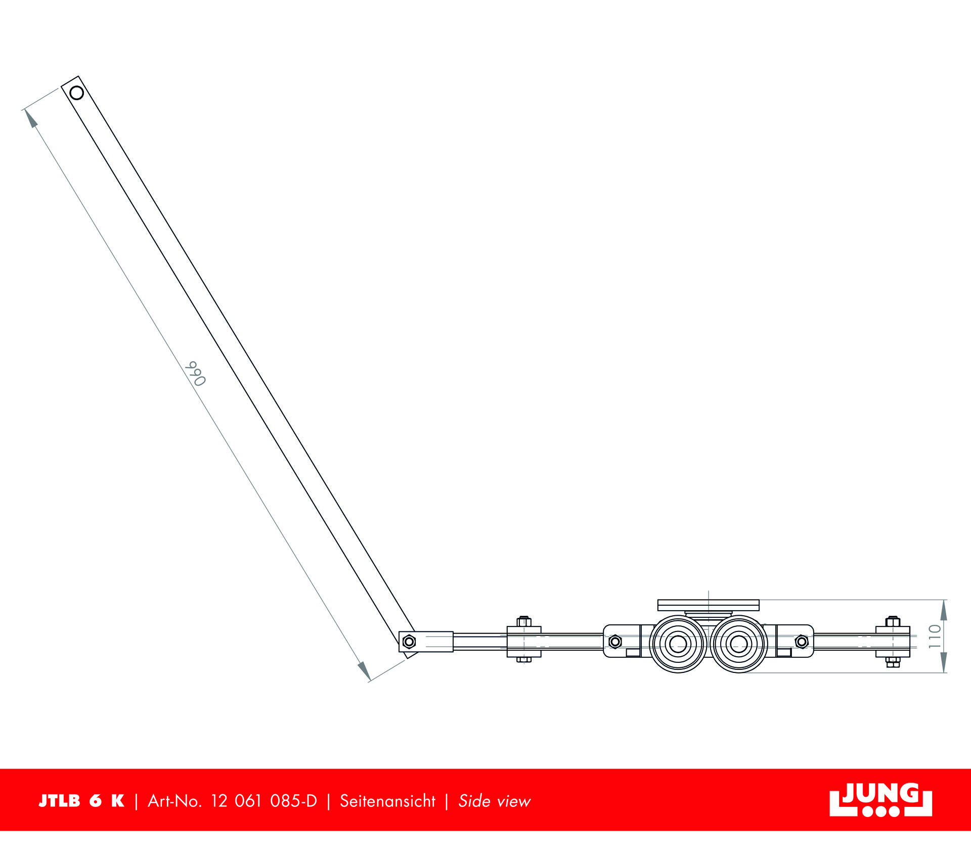 Tandem trolley JTLB 6 K