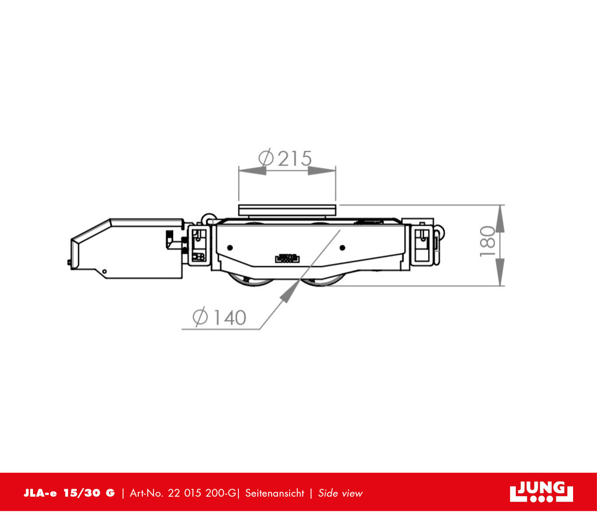 Transport trolley JLA-e 15/30 G - Set 