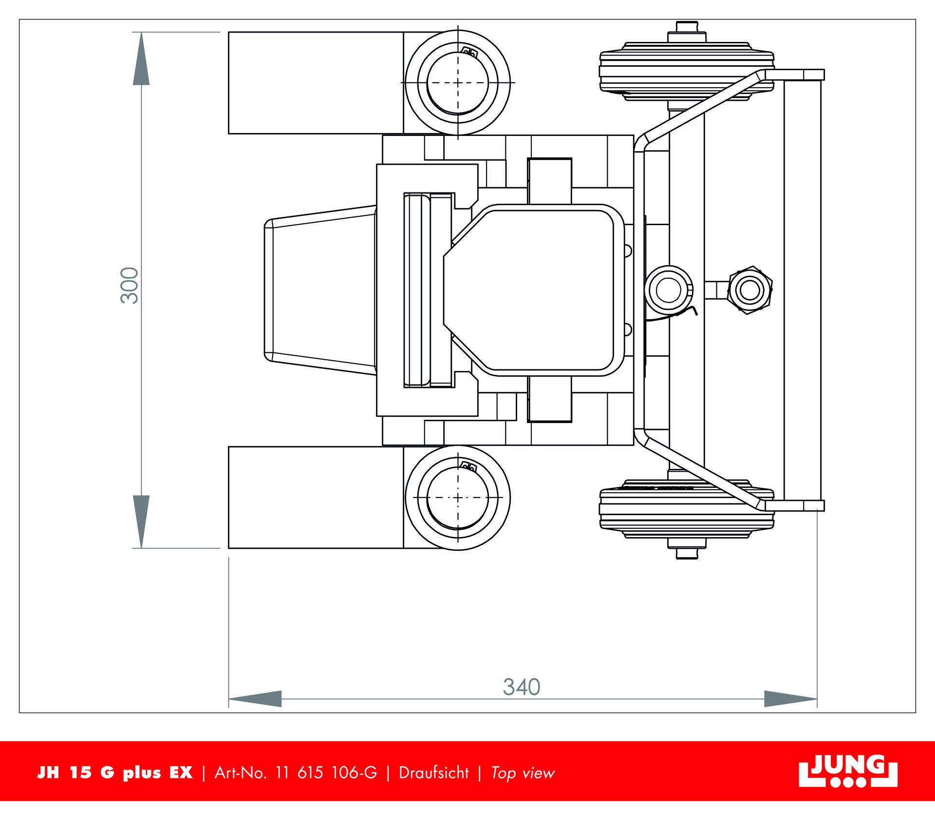 Hydraulic jack JH 15 G plus EX