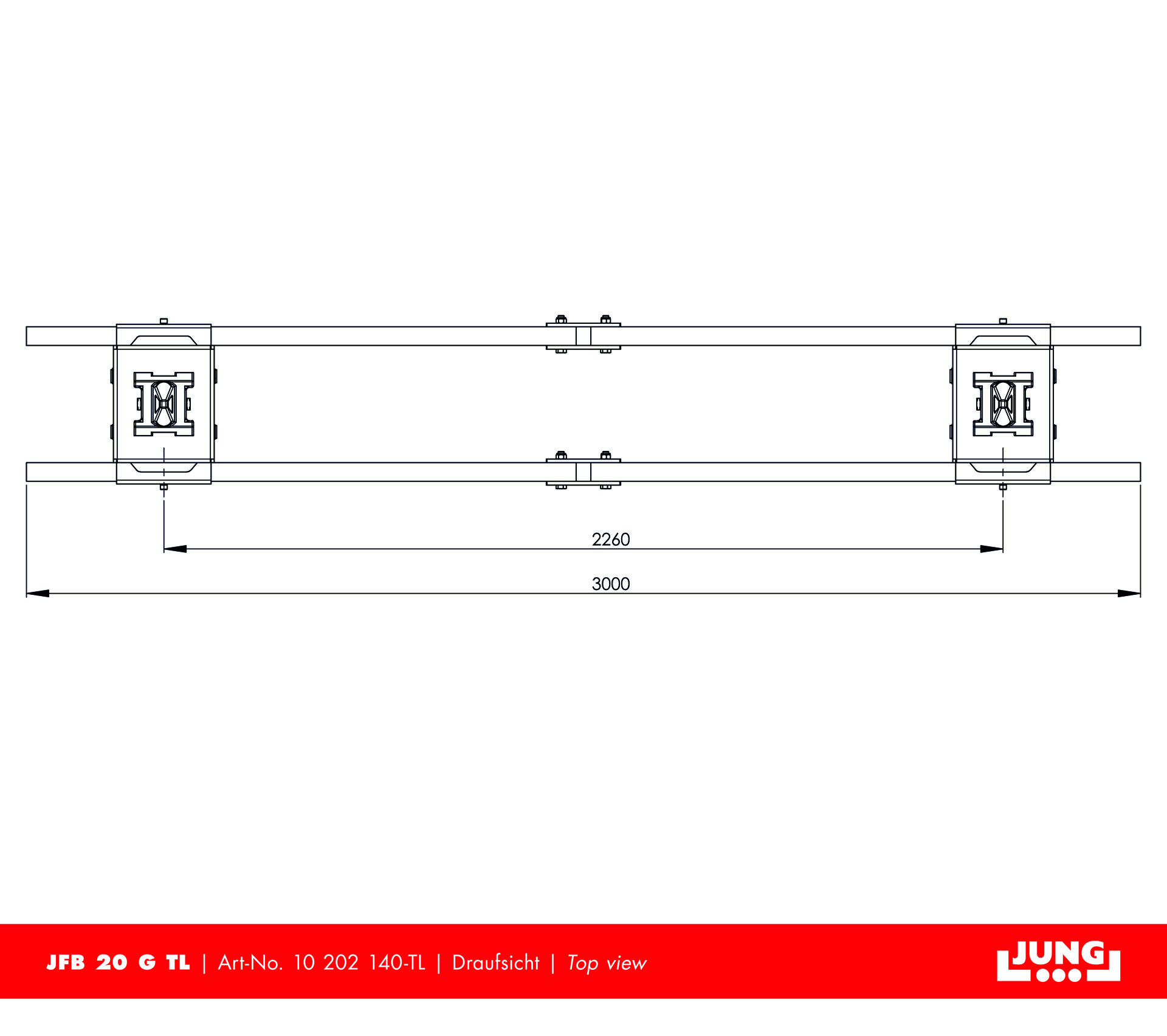 Containerfahrwerk JFB 20 G Twistlock