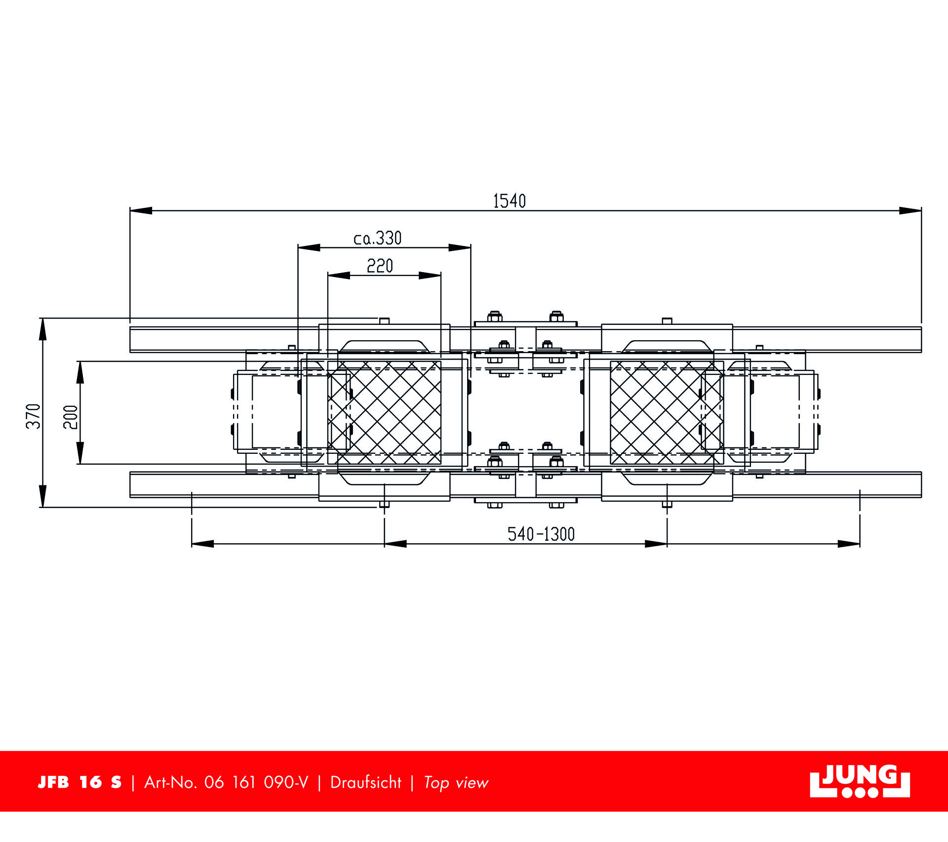 Adjustable trolley JFB 16 S 