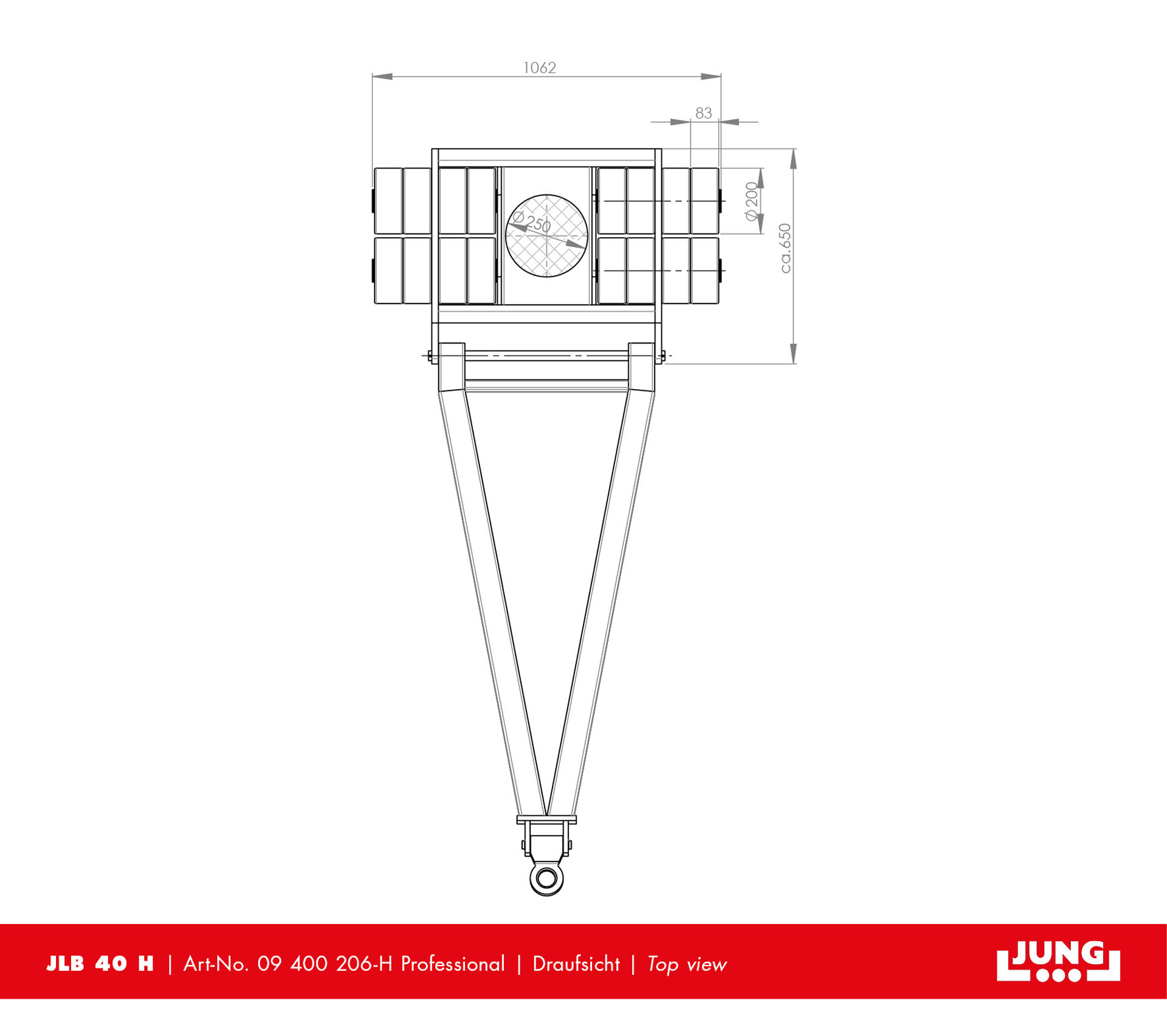 Steerable trolley JLB 40 H Professional