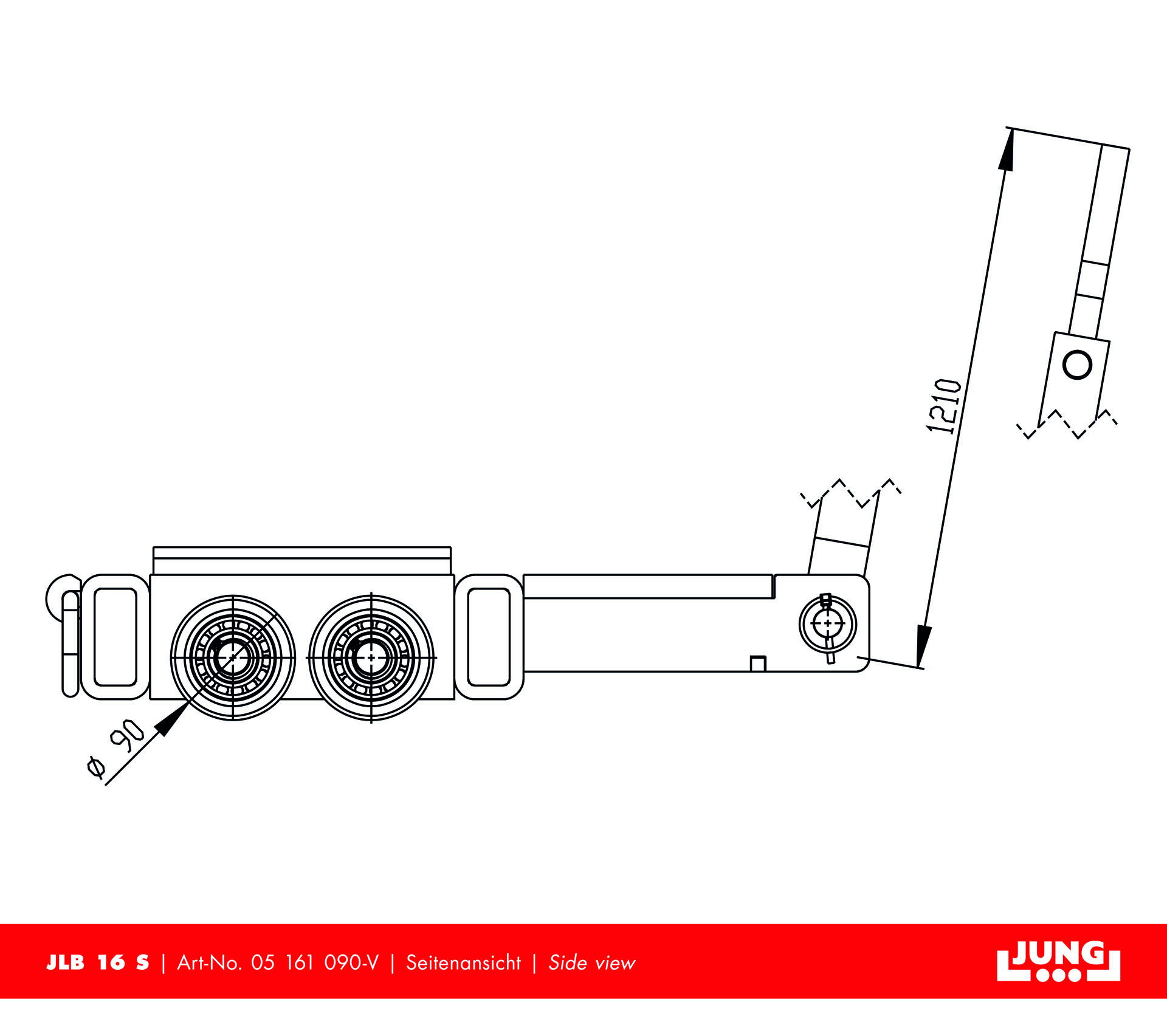 Steerable trolley JLB 16 S 