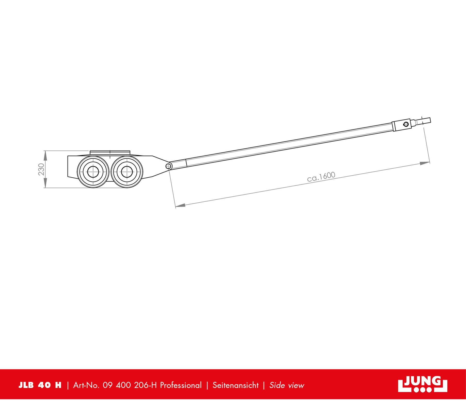 Steerable trolley JLB 40 H Professional