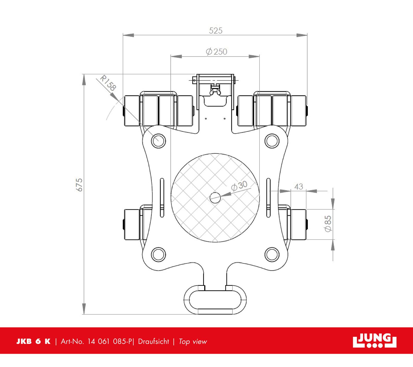 Revolving transport trolley JKB 6 K Set 