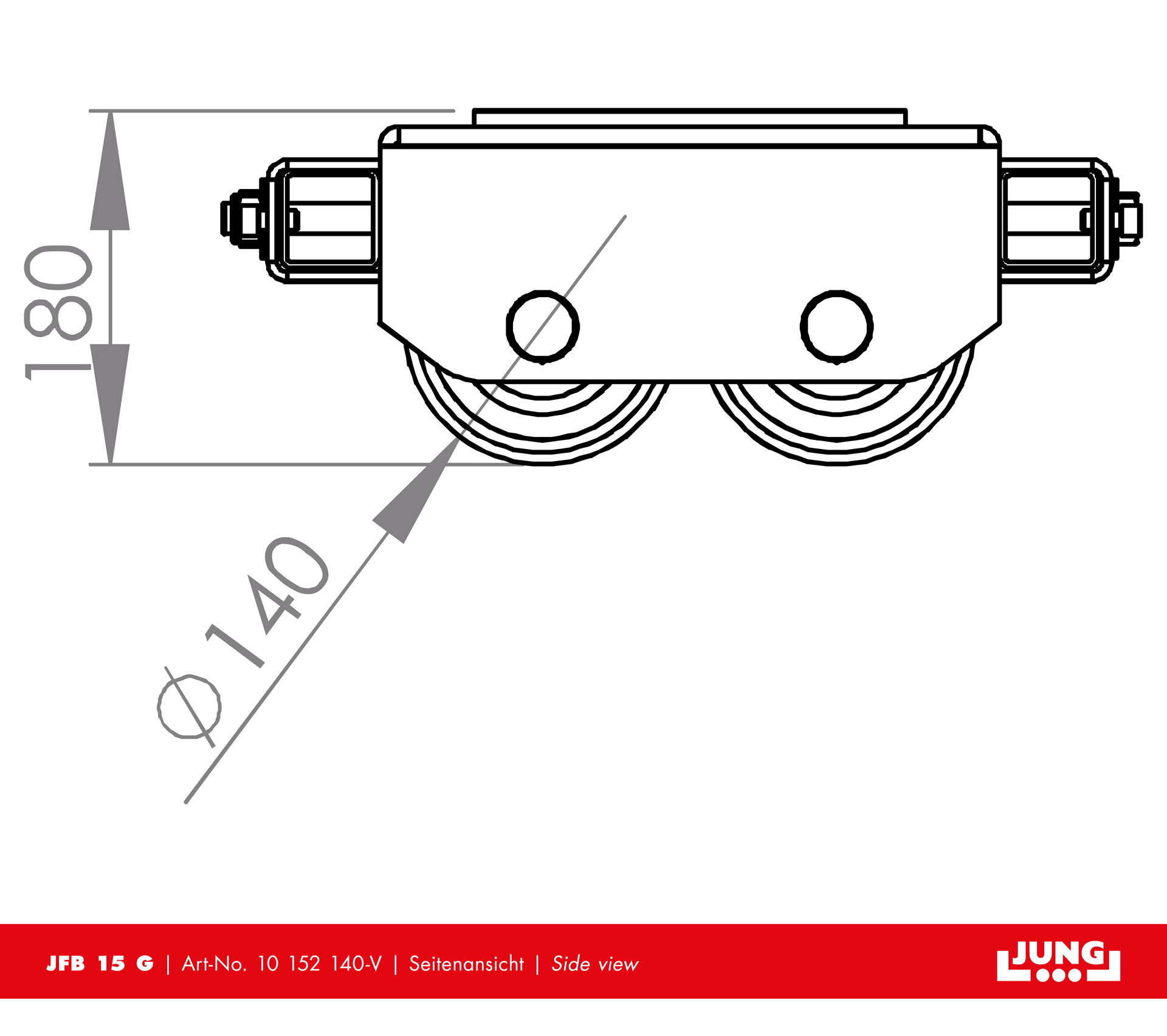 Adjustable trolley JFB 15 G