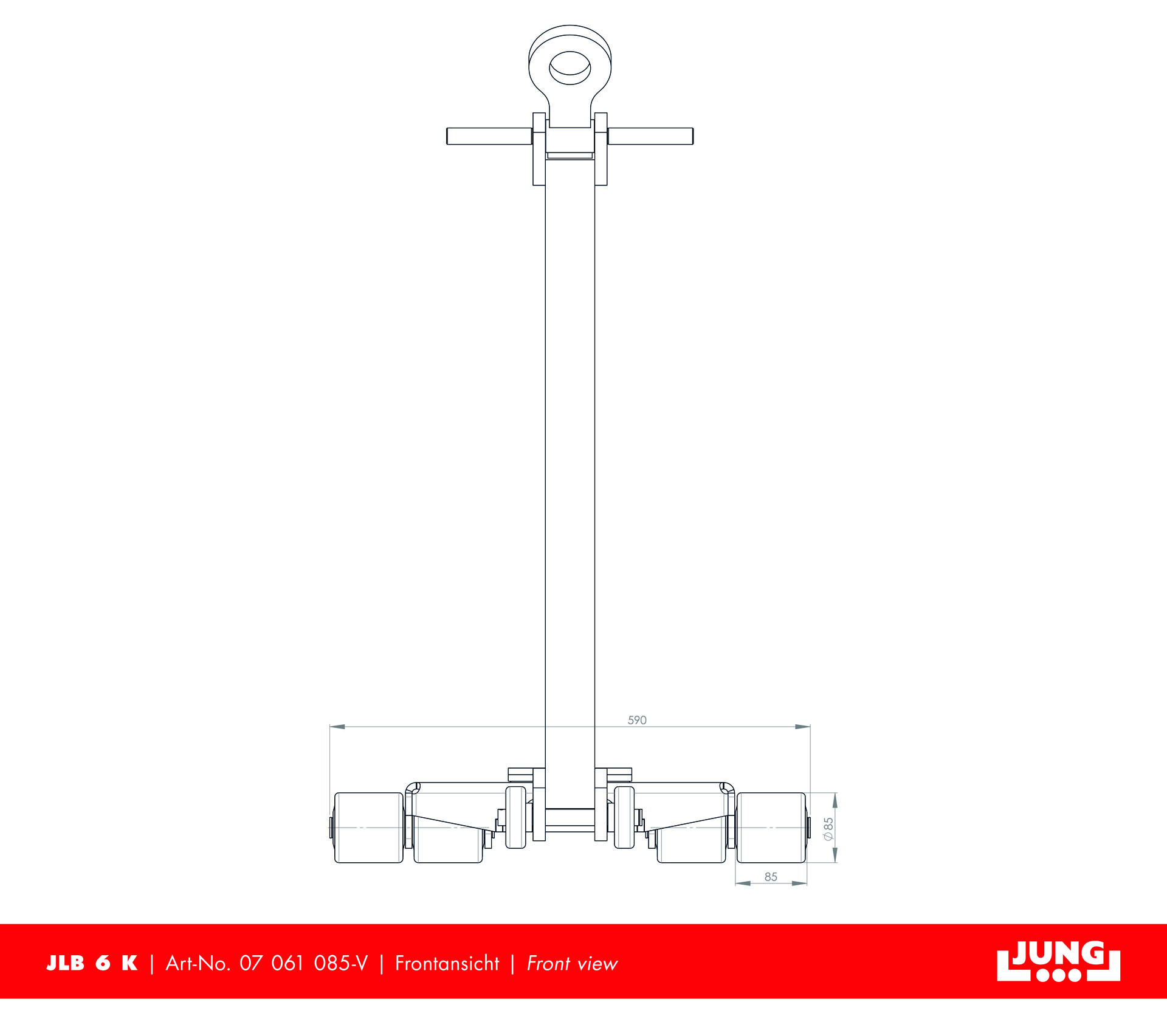 Steerable trolley JLB 6 K