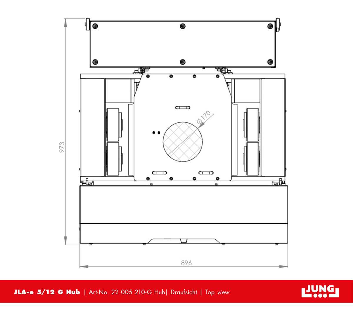 Transport trolley JLA-e 5/12 G with stroke facelift