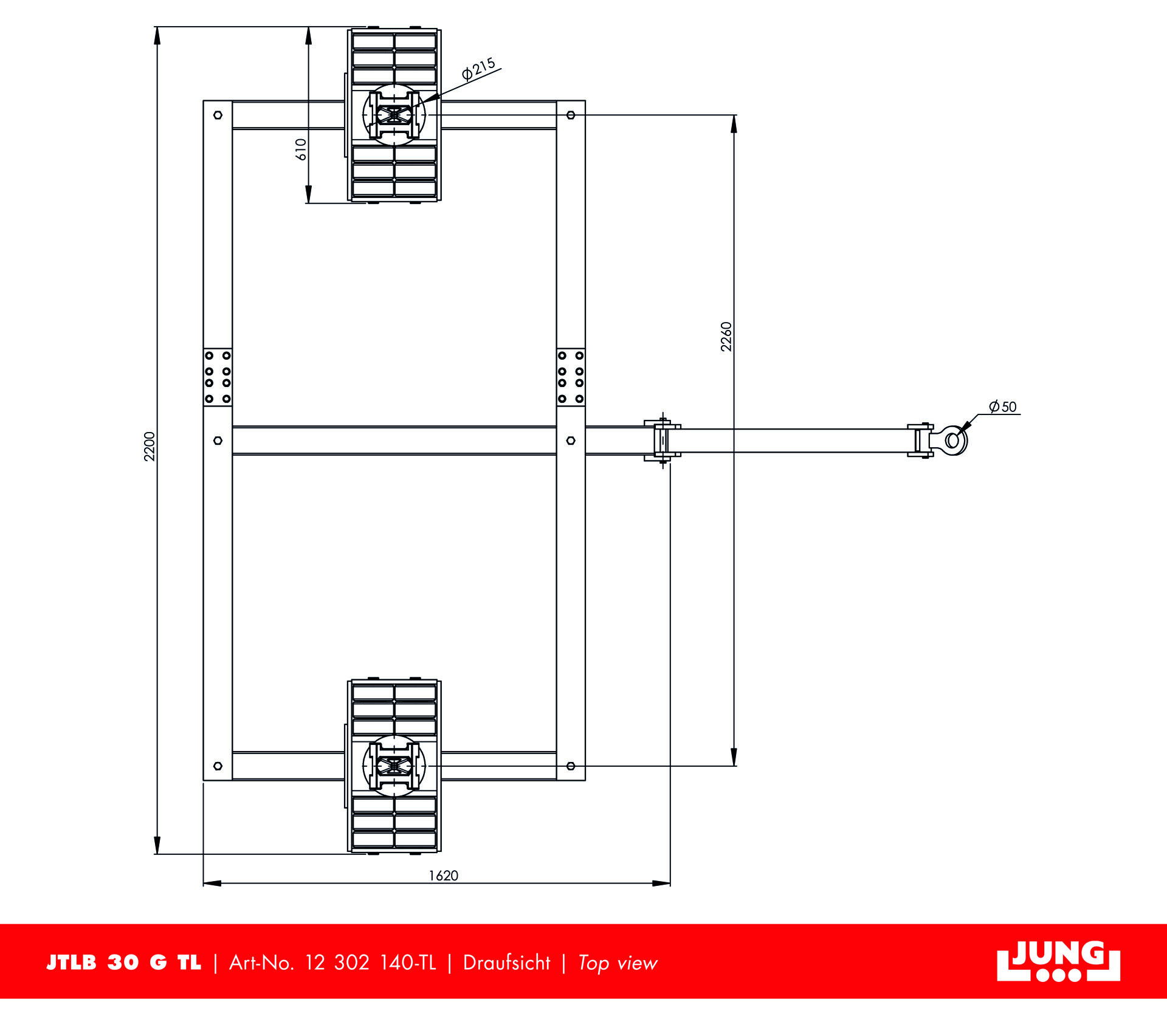 Container trolley JTLB 30 G Twistlock