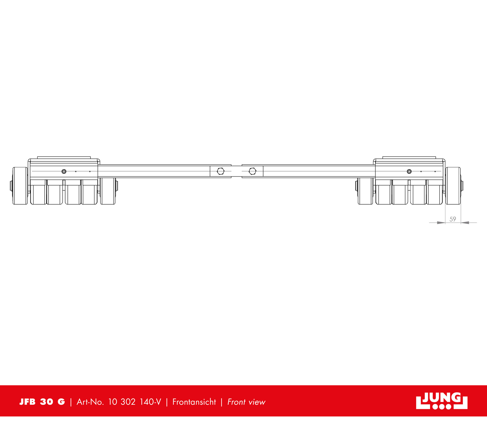 Adjustable trolley JFB 30 G