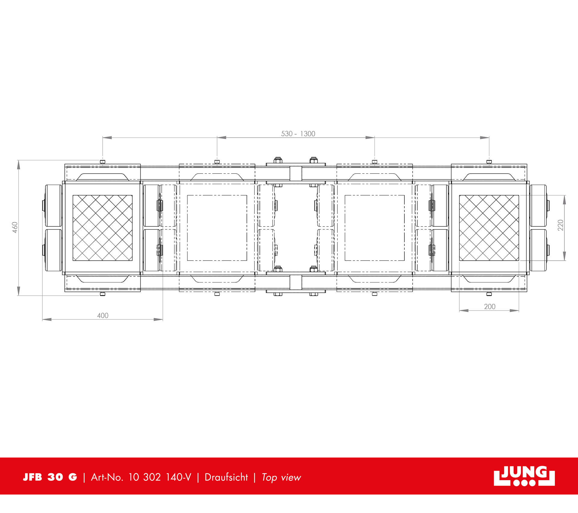 Adjustable trolley JFB 30 G