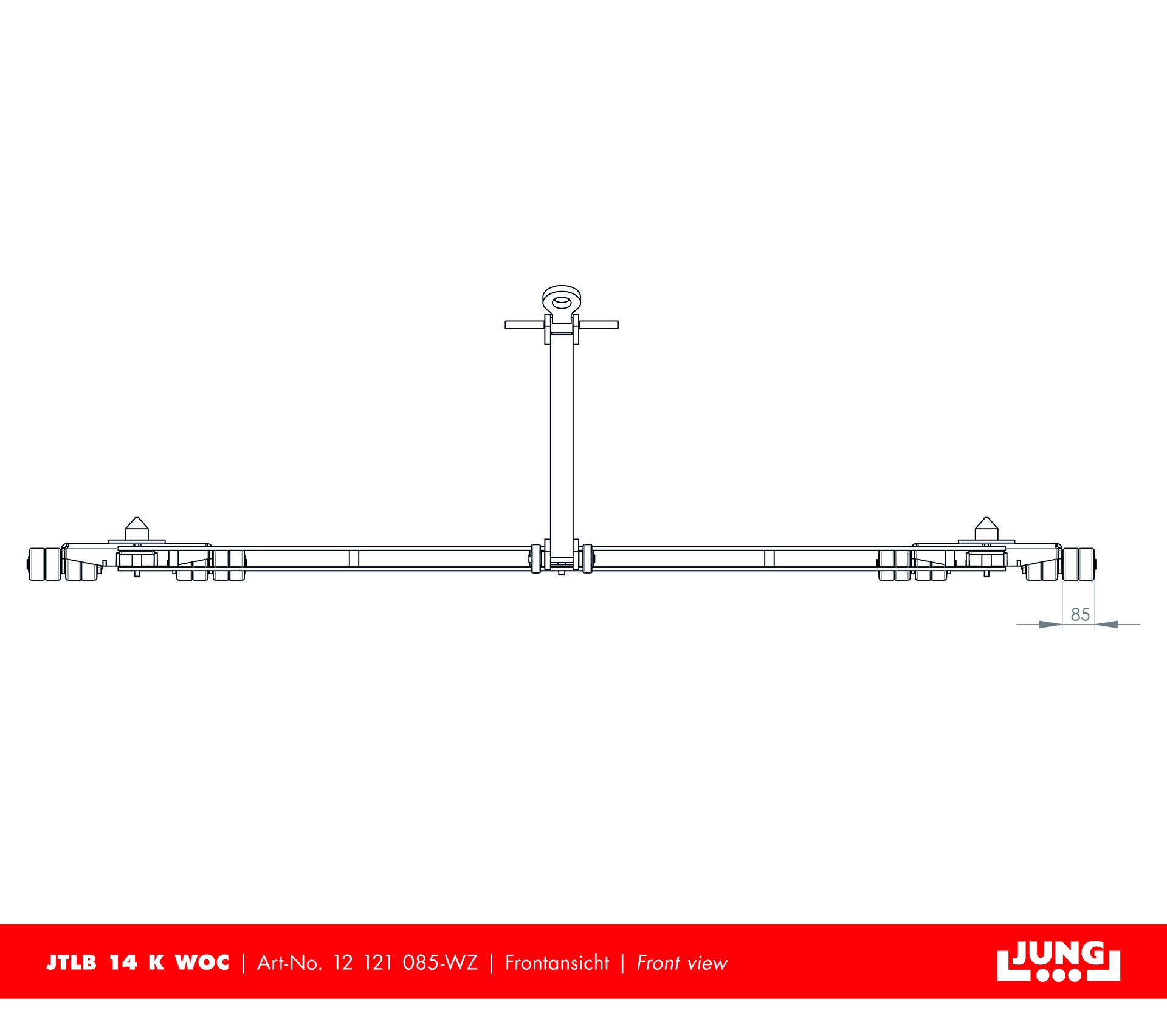 Containerfahrwerk JTLB 14 K Weld-on Cone