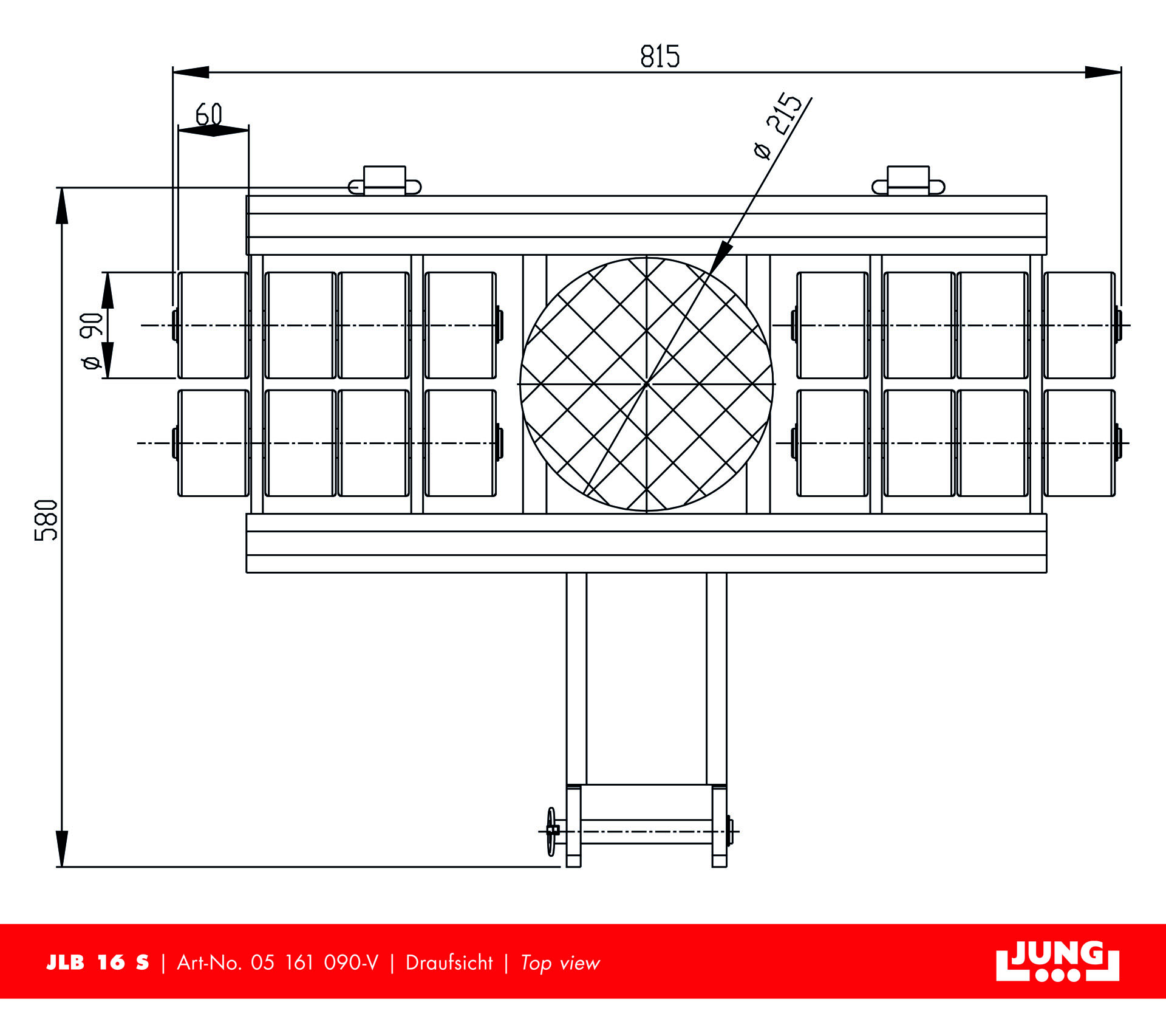 Steerable trolley JLB 16 S 