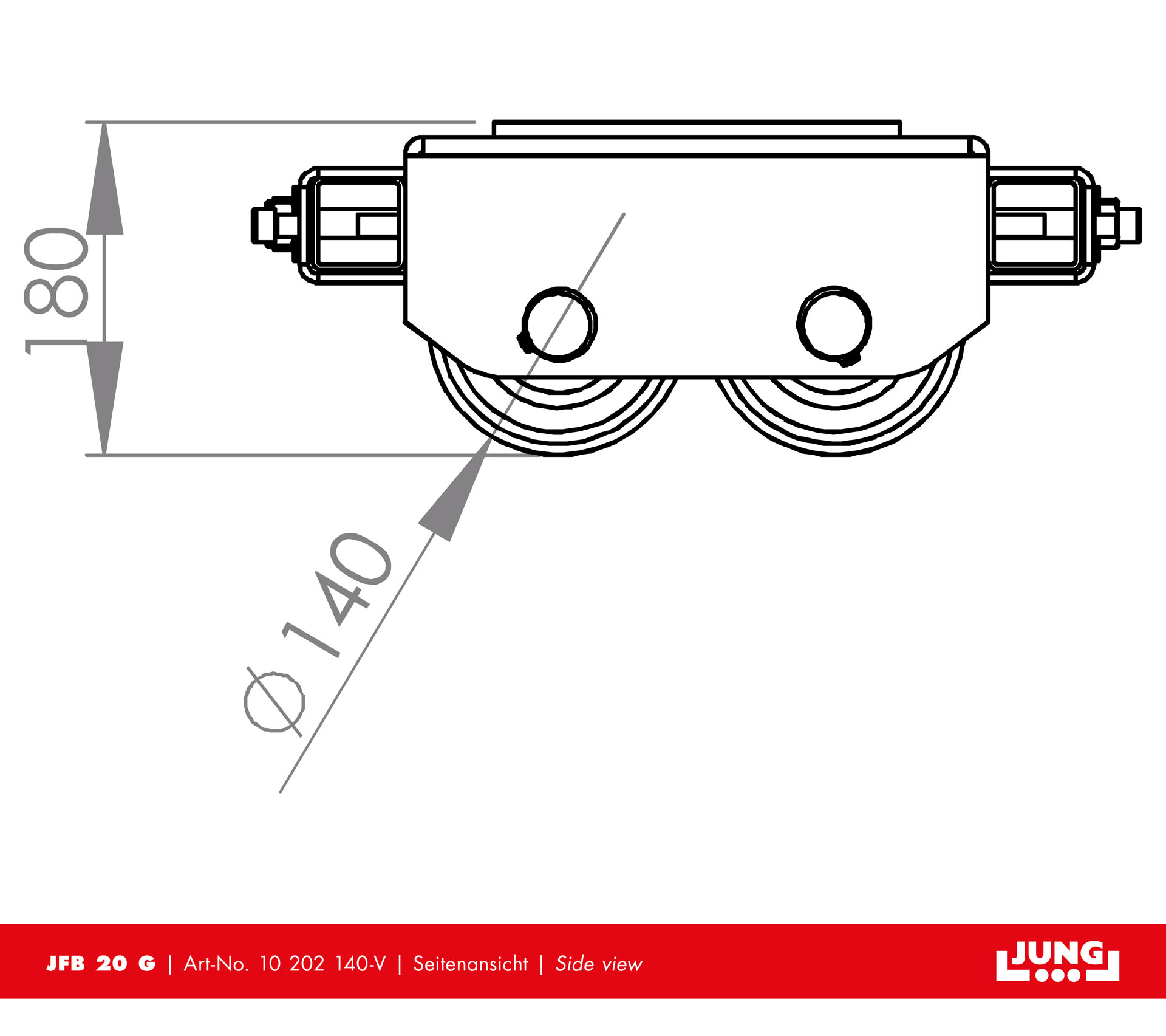 Adjustable trolley JFB 20 G