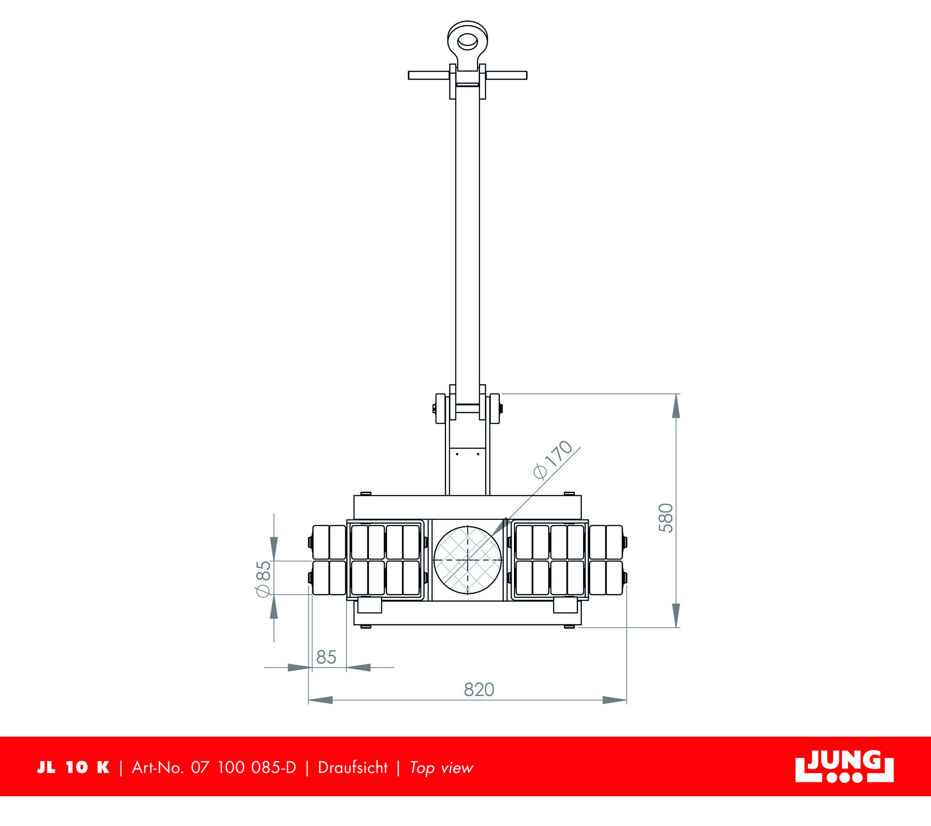 Steerable trolley JL 10 K Professional