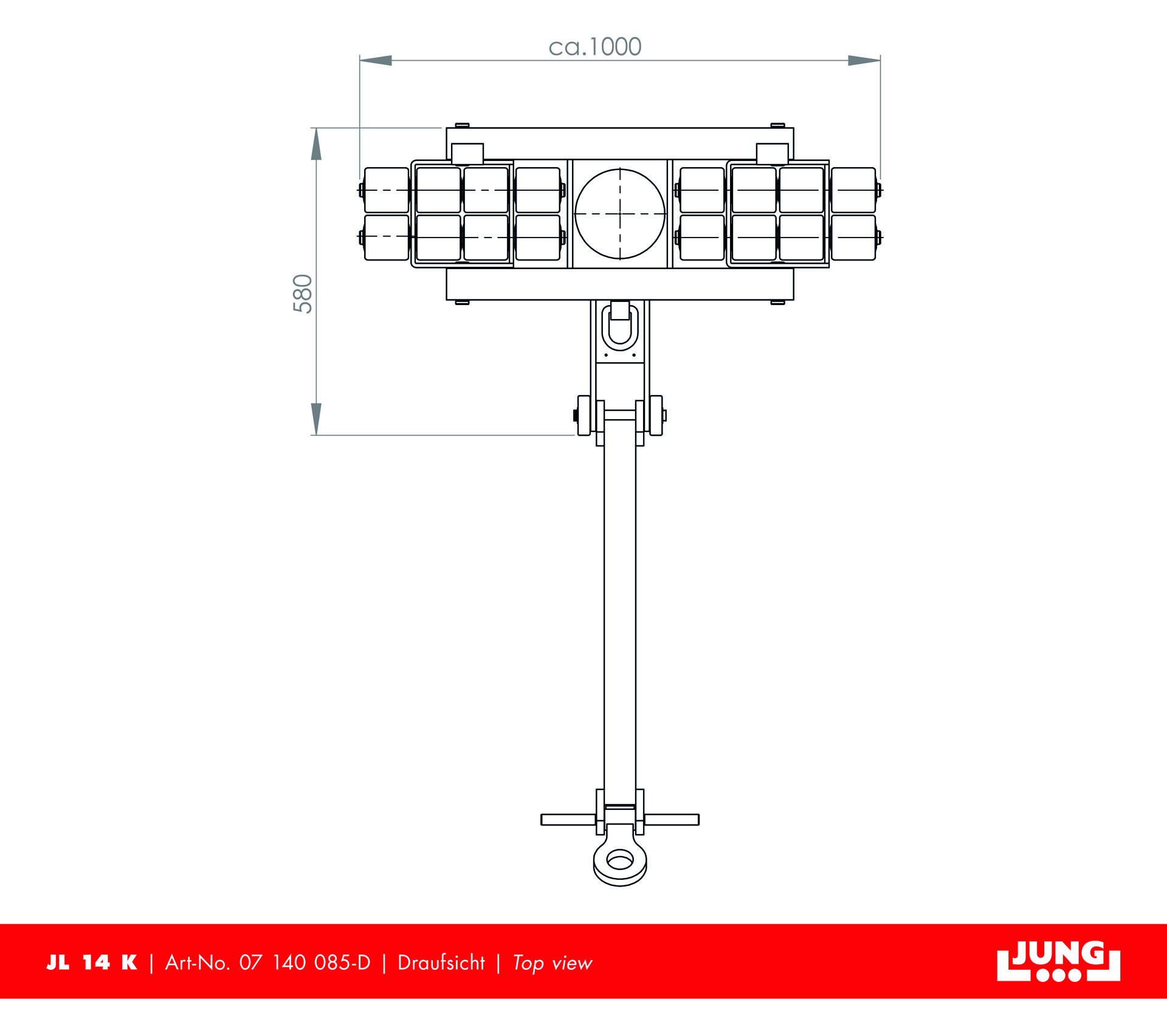 Steerable trolley JL 14 K Professional