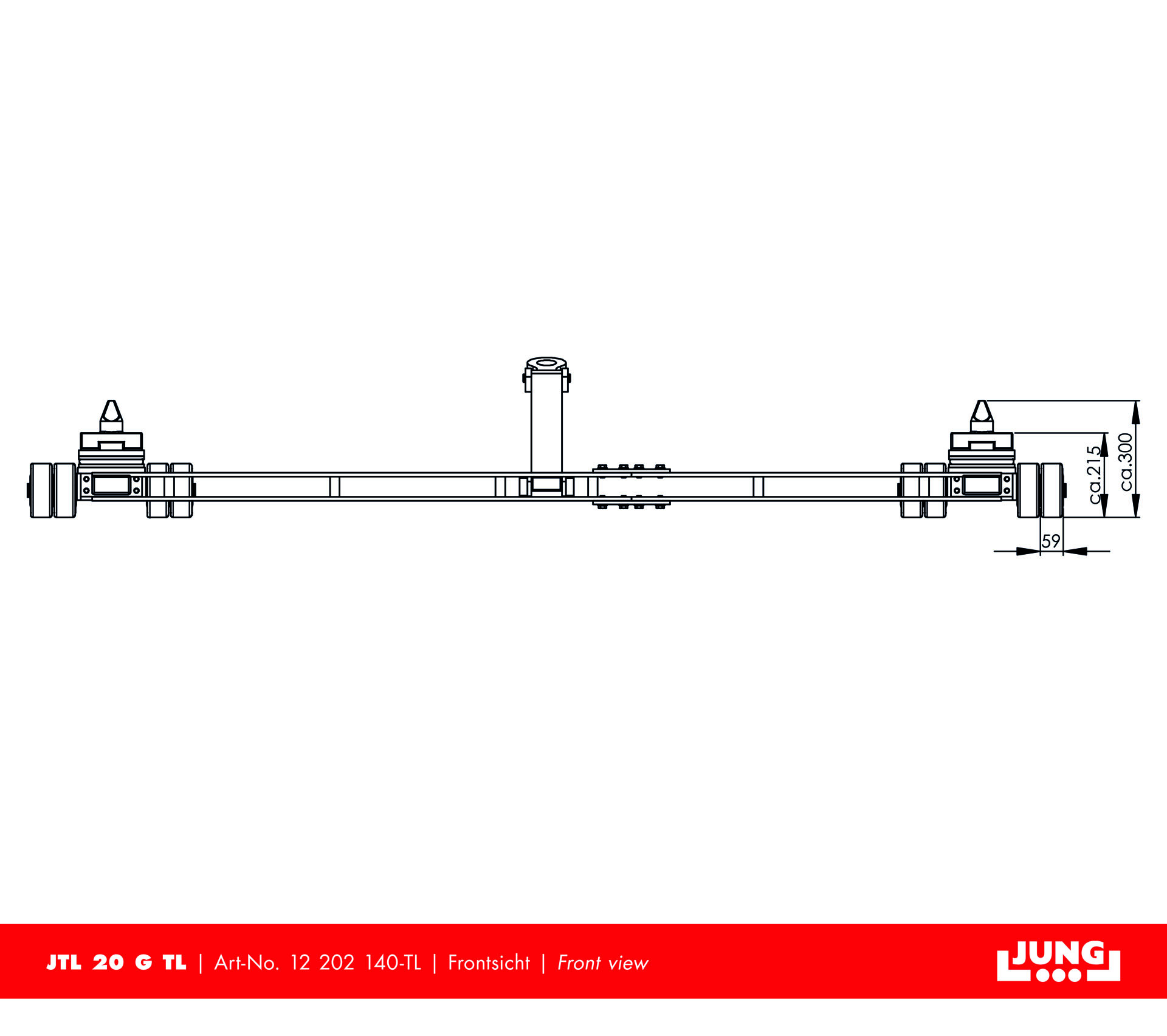 Containerfahrwerk JTL 20 G Twistlock