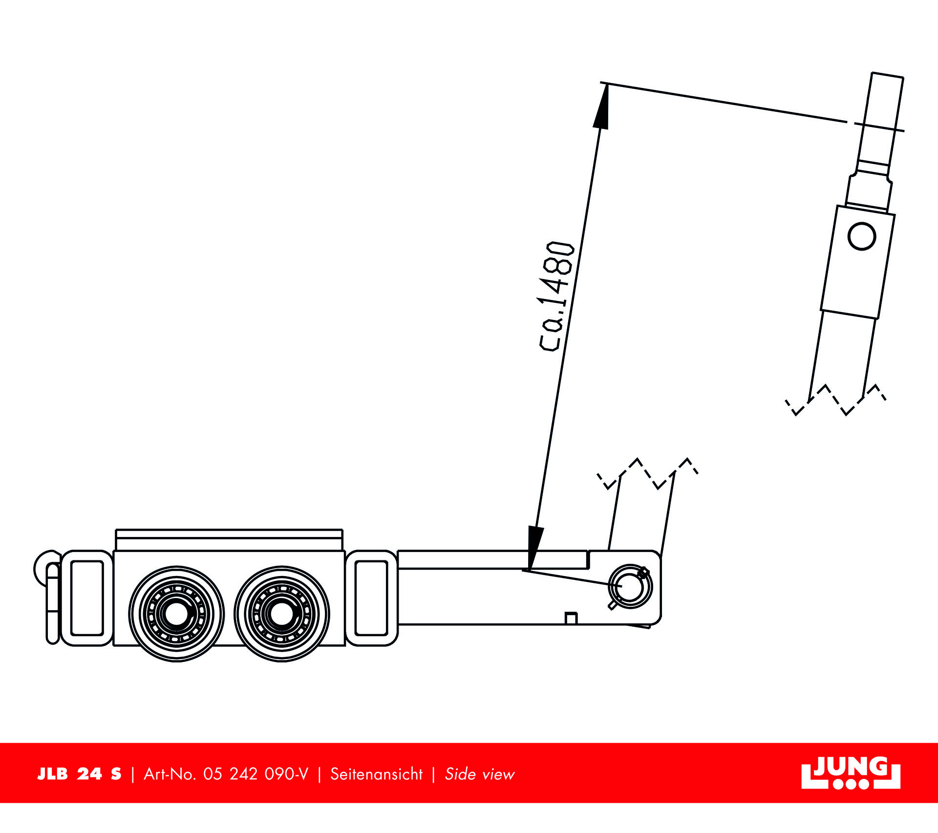 Steerable trolley JLB 24 S 