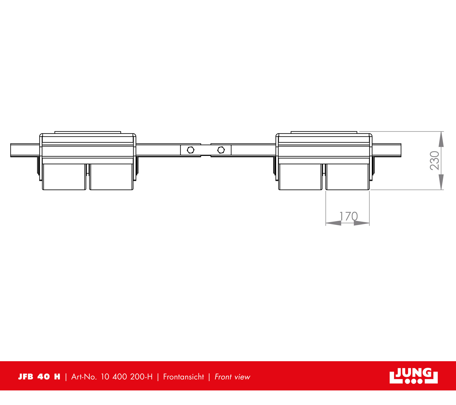 Adjustable trolley JFB 40 H Professional